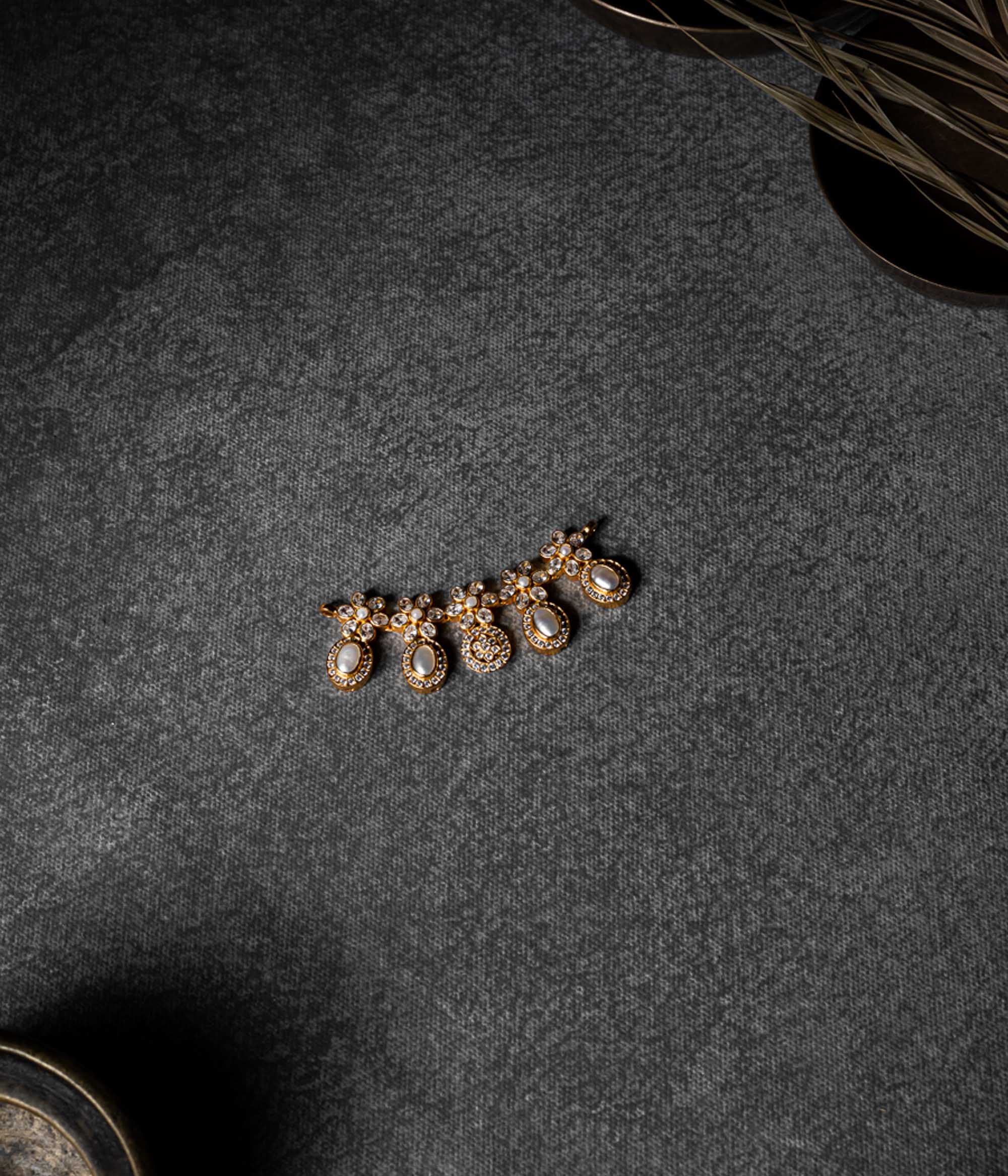 Timeless 92.5 sterling silver Aarika Mangalsutra with pearl & CZ stones, DivasMantra in Chennai