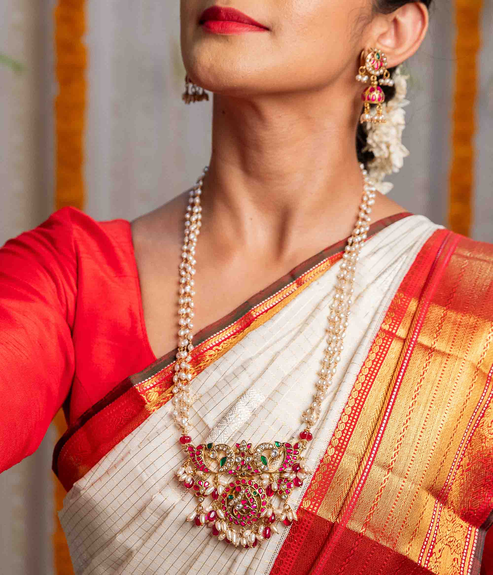 Best selling handcrafted silver necklace Chennai