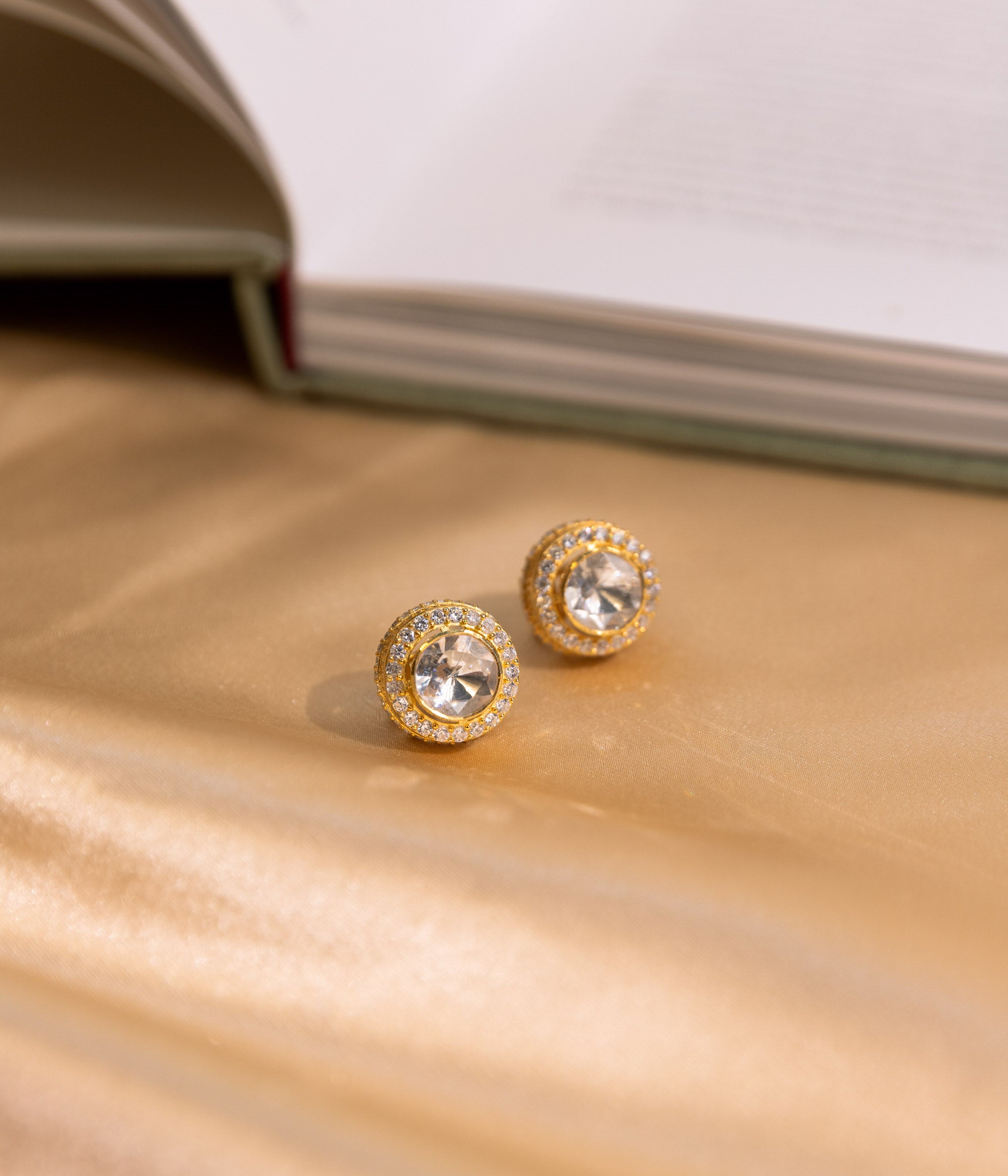 Aivaa Moissonite Polki Earrings