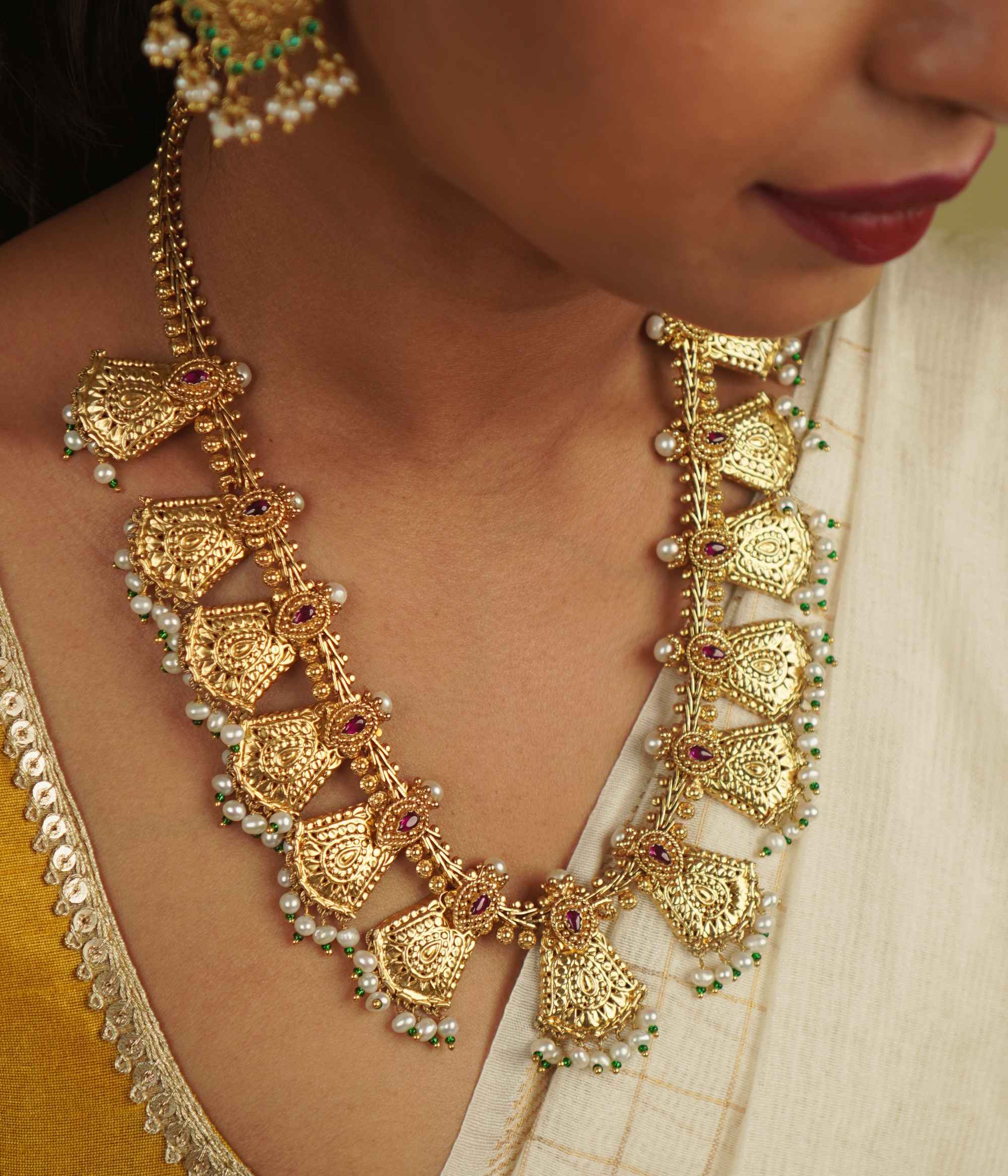 Amshula Temple Necklace
