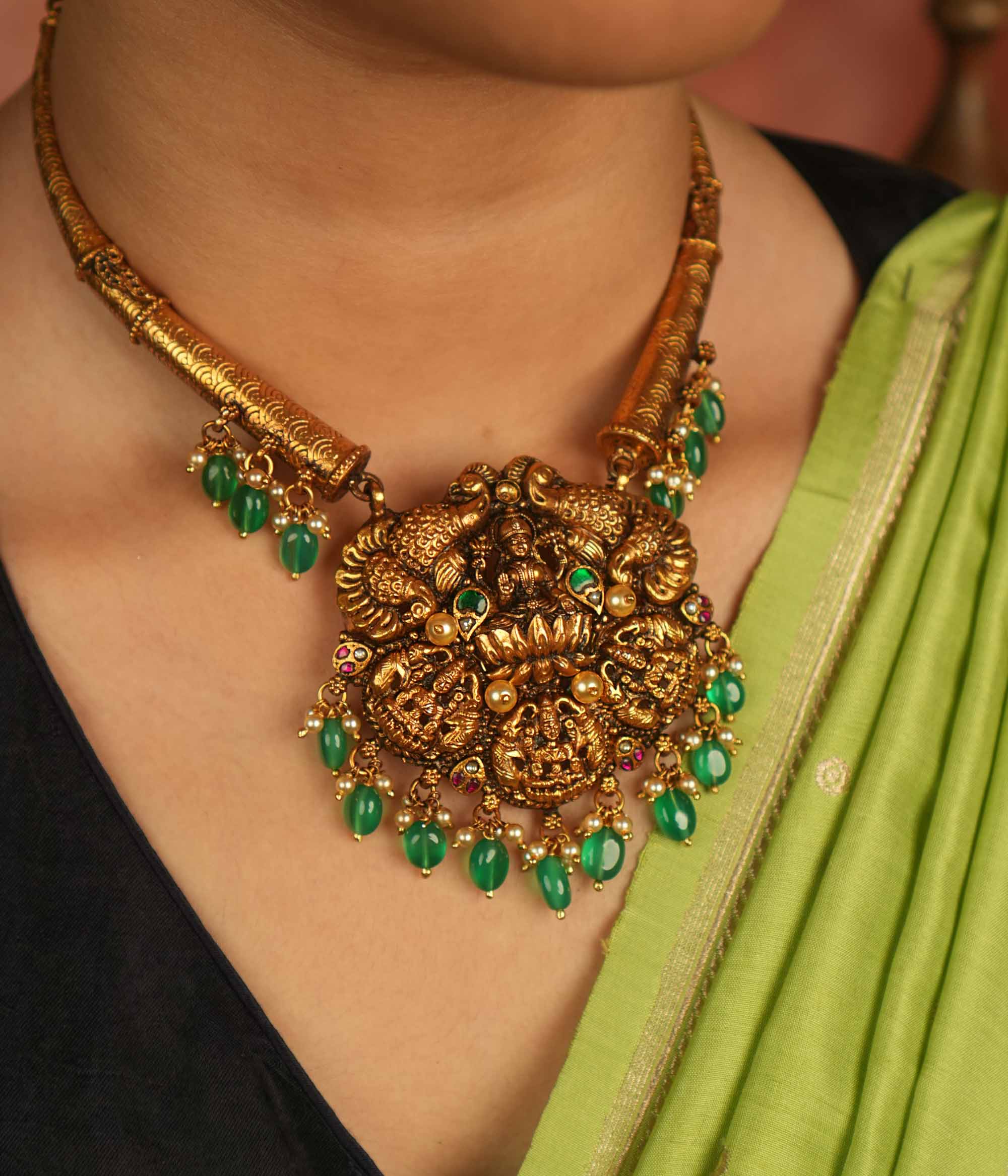 Anala Necklace – silver jewelry for wedding and festivals