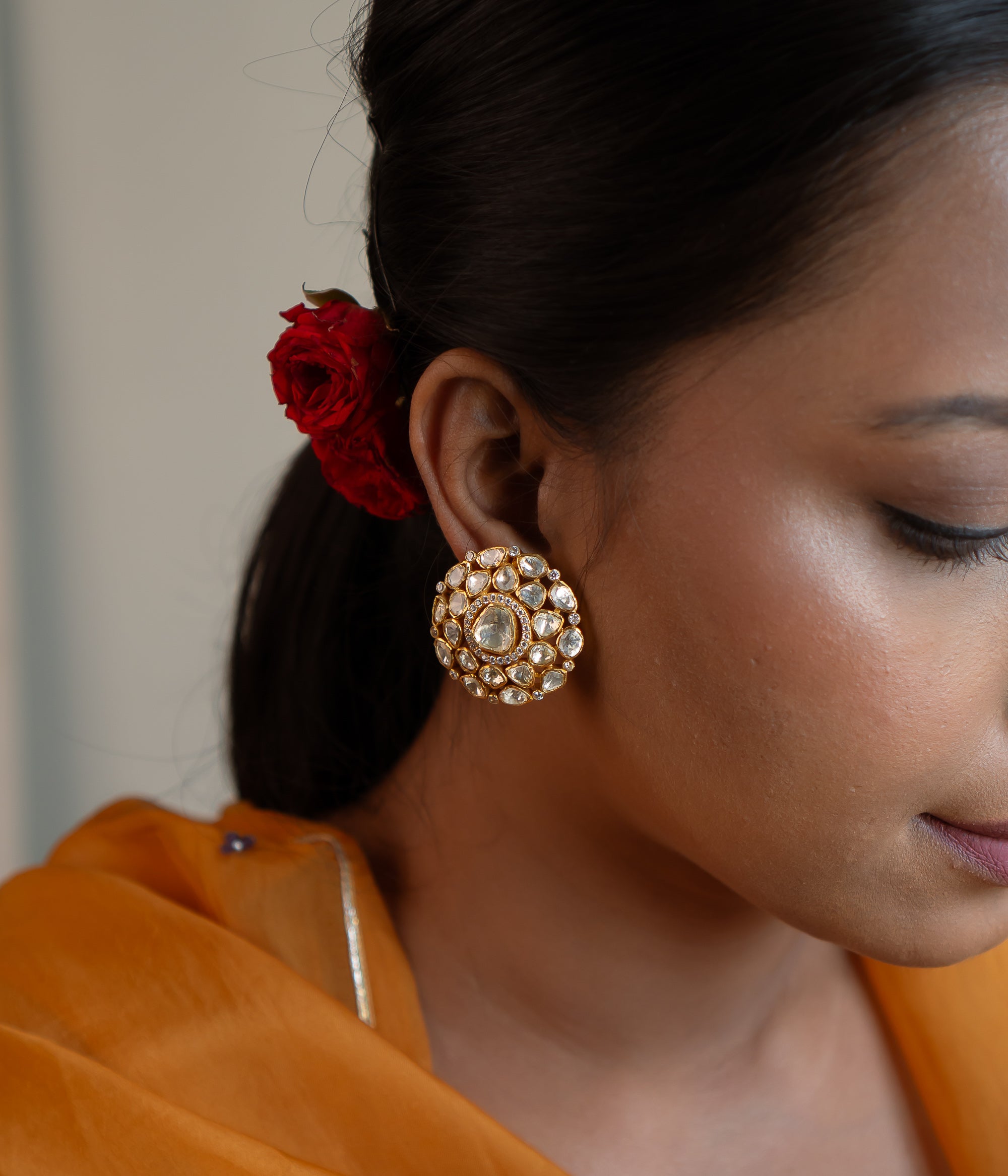 Elegant silver earrings for daily wear
