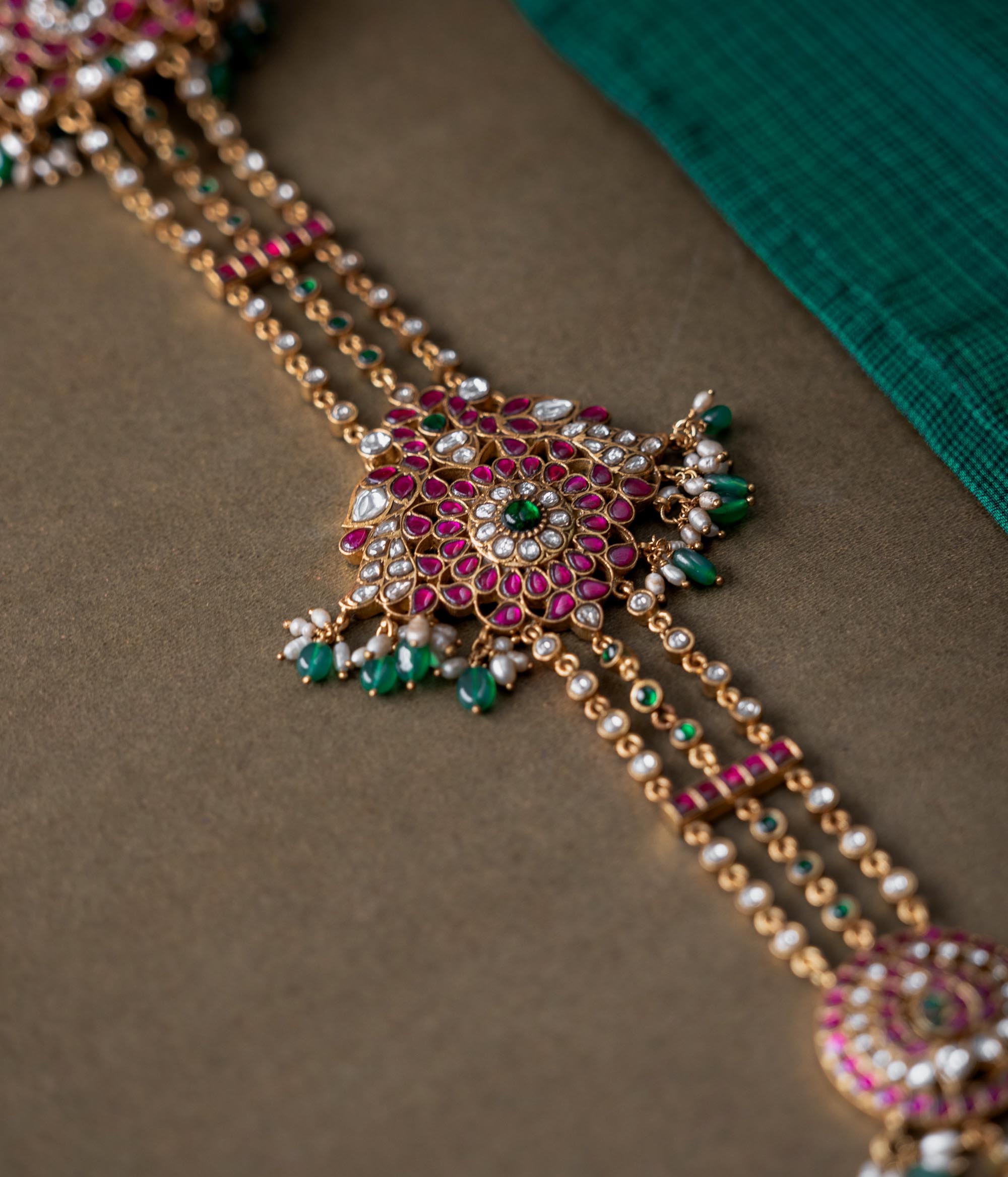 South Indian silver jadai for weddings