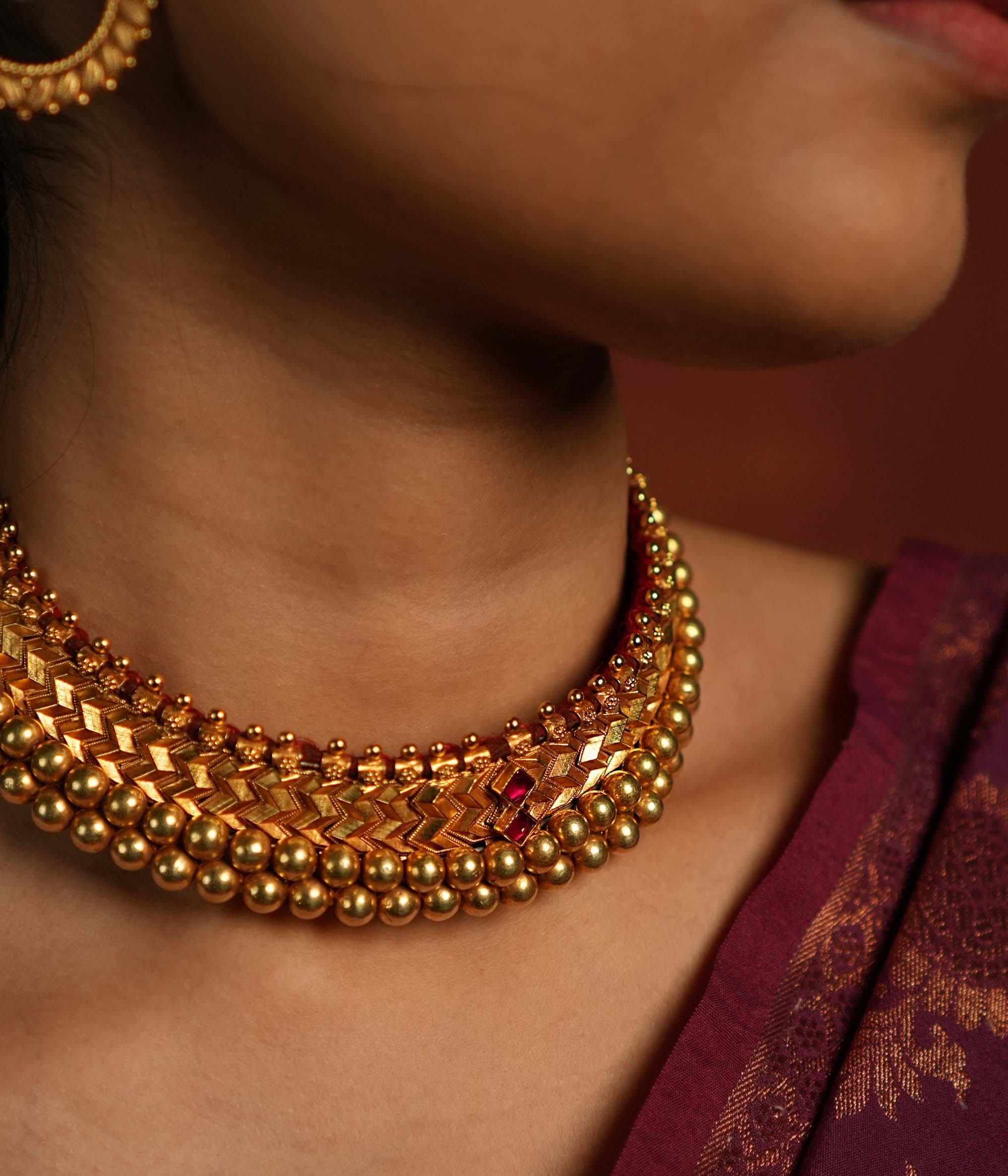92.5 sterling silver necklace by DivasMantra Chennai