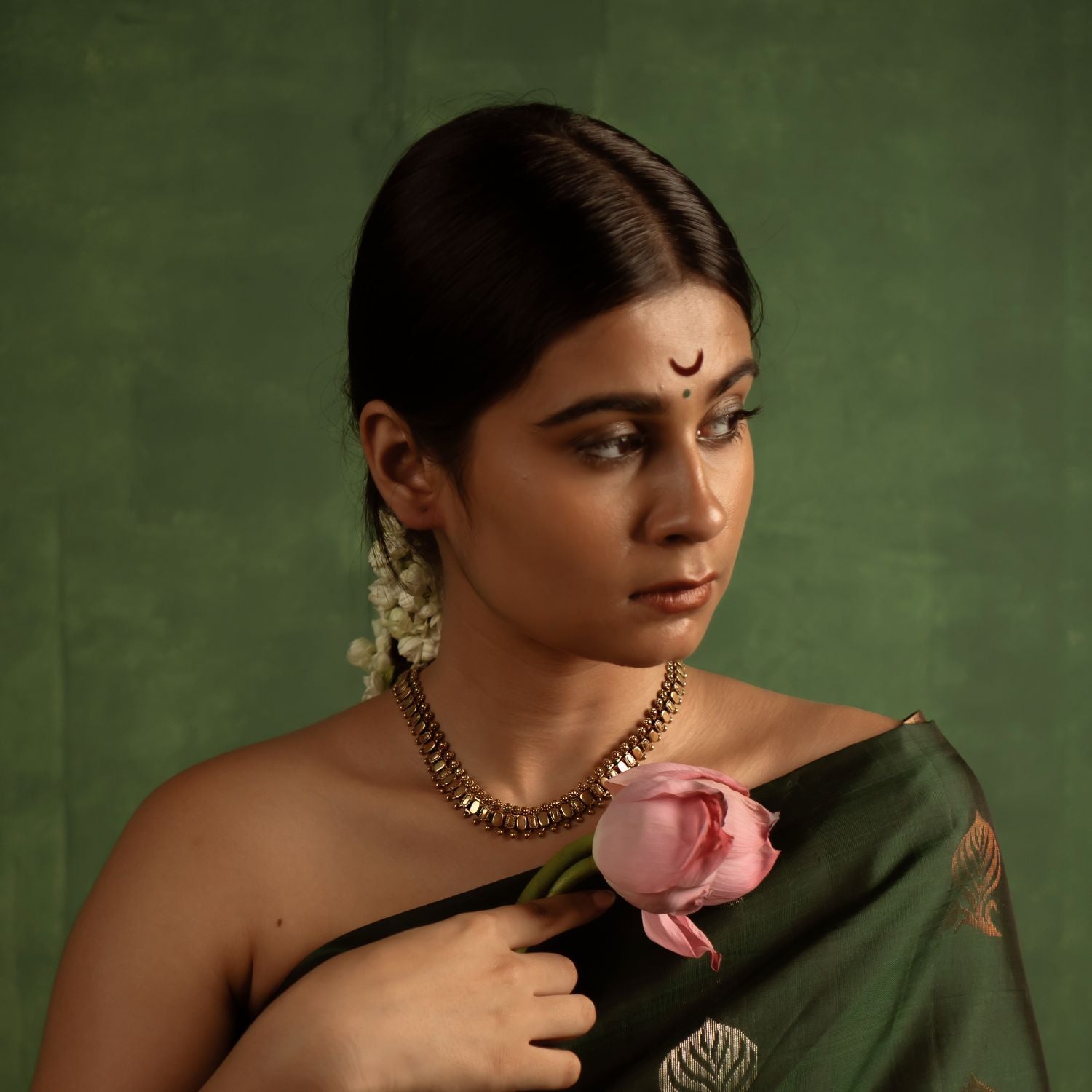 Ballari gold plated silver necklace handcrafted in Chennai