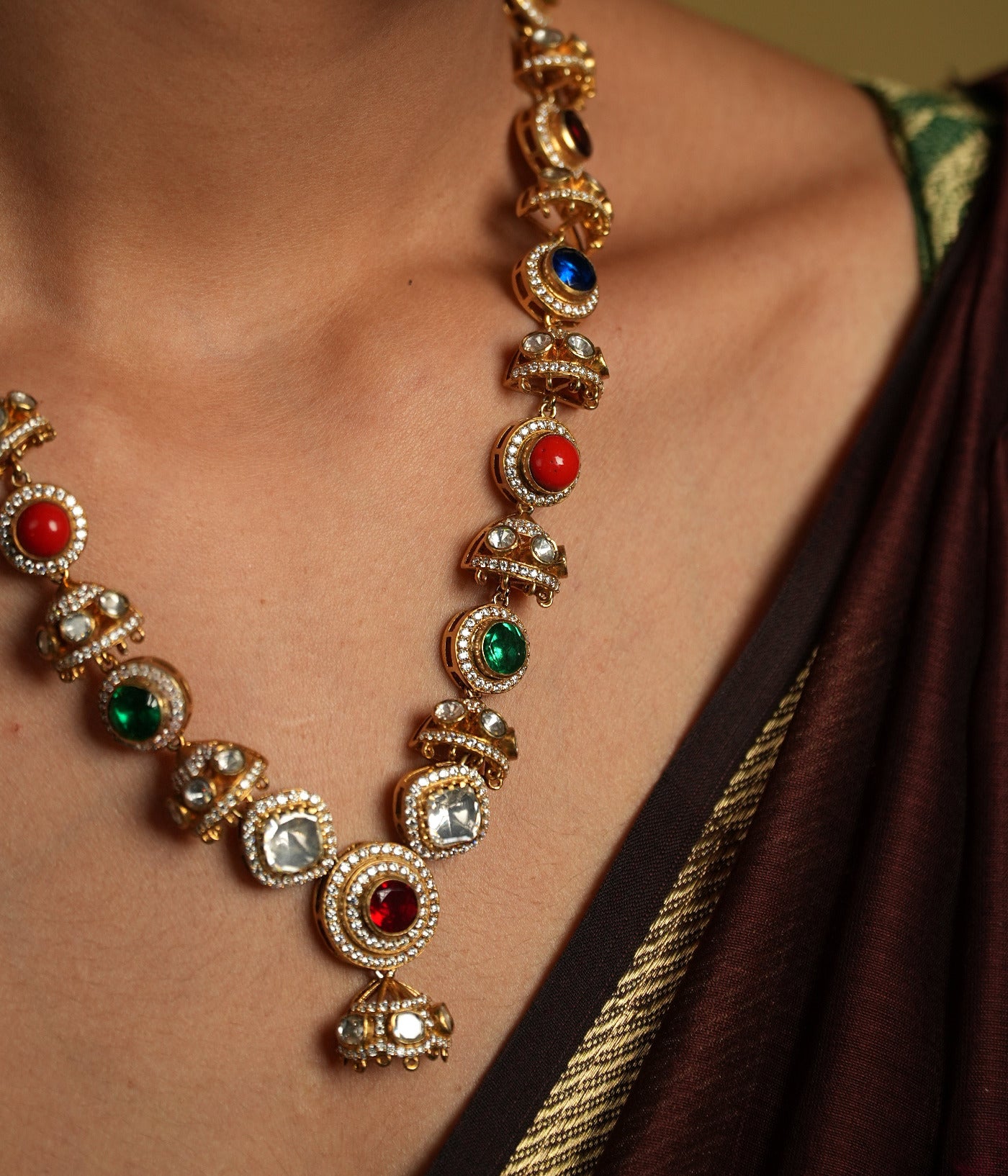 Traditional Spiritual Silver Necklace for Women Chennai