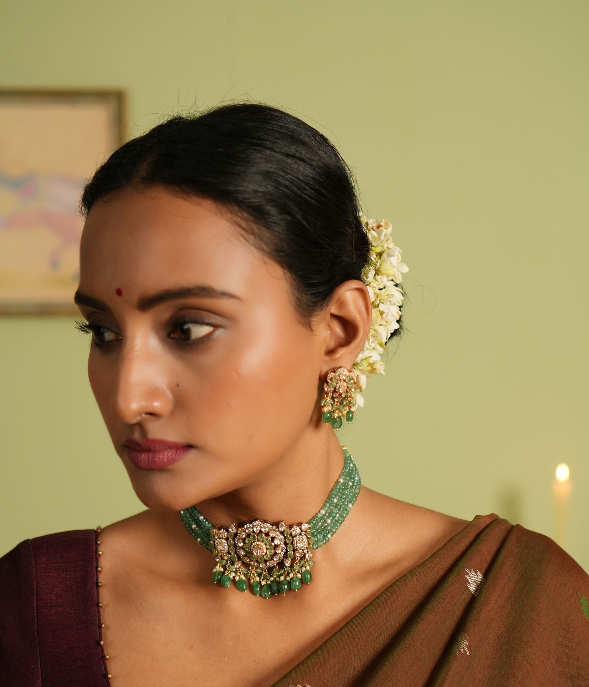 Handmade Gold Plated Silver Earrings – Devanee by DivasMantra