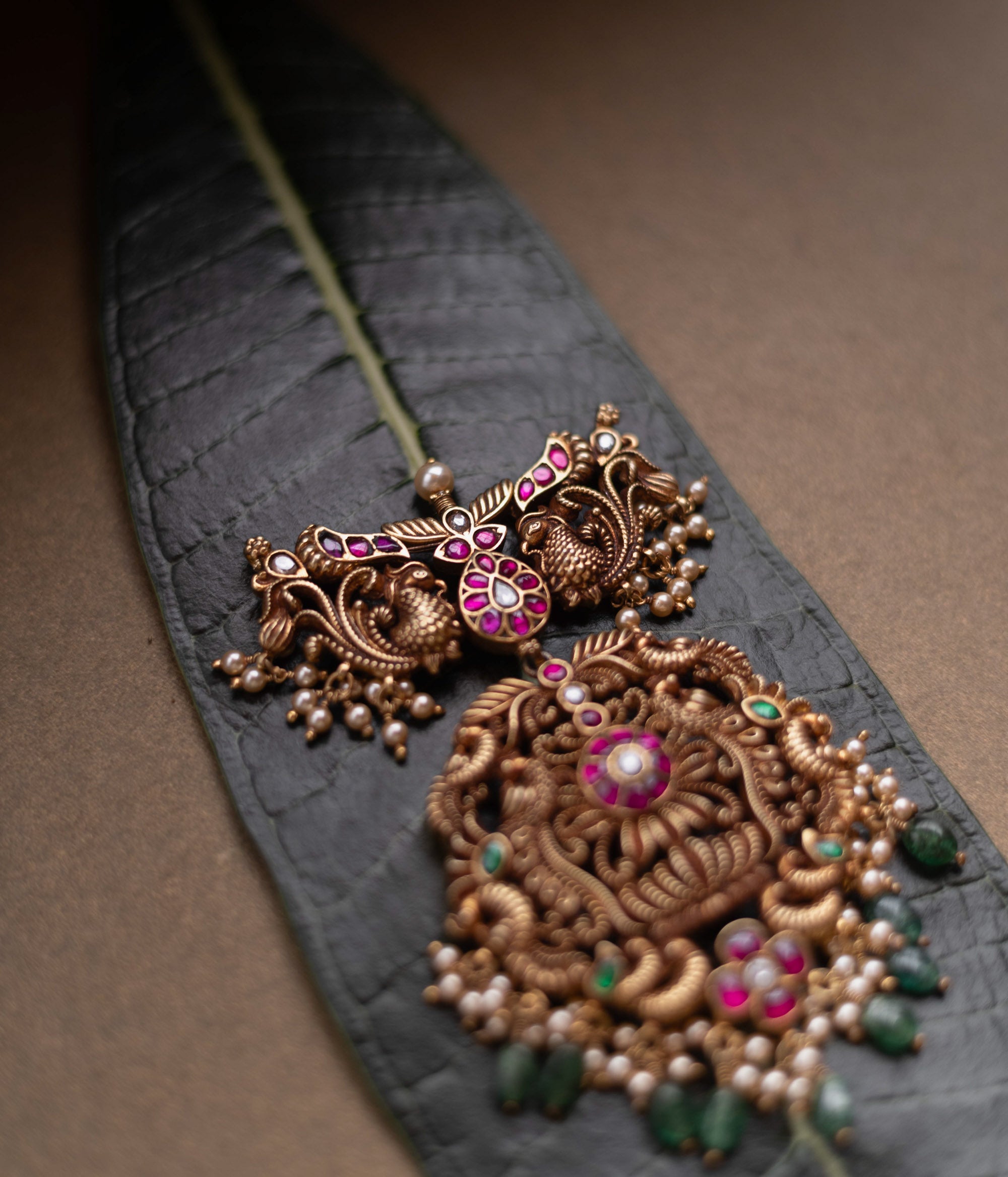 Handmade Gold Plated Silver Pendant – DivasMantra