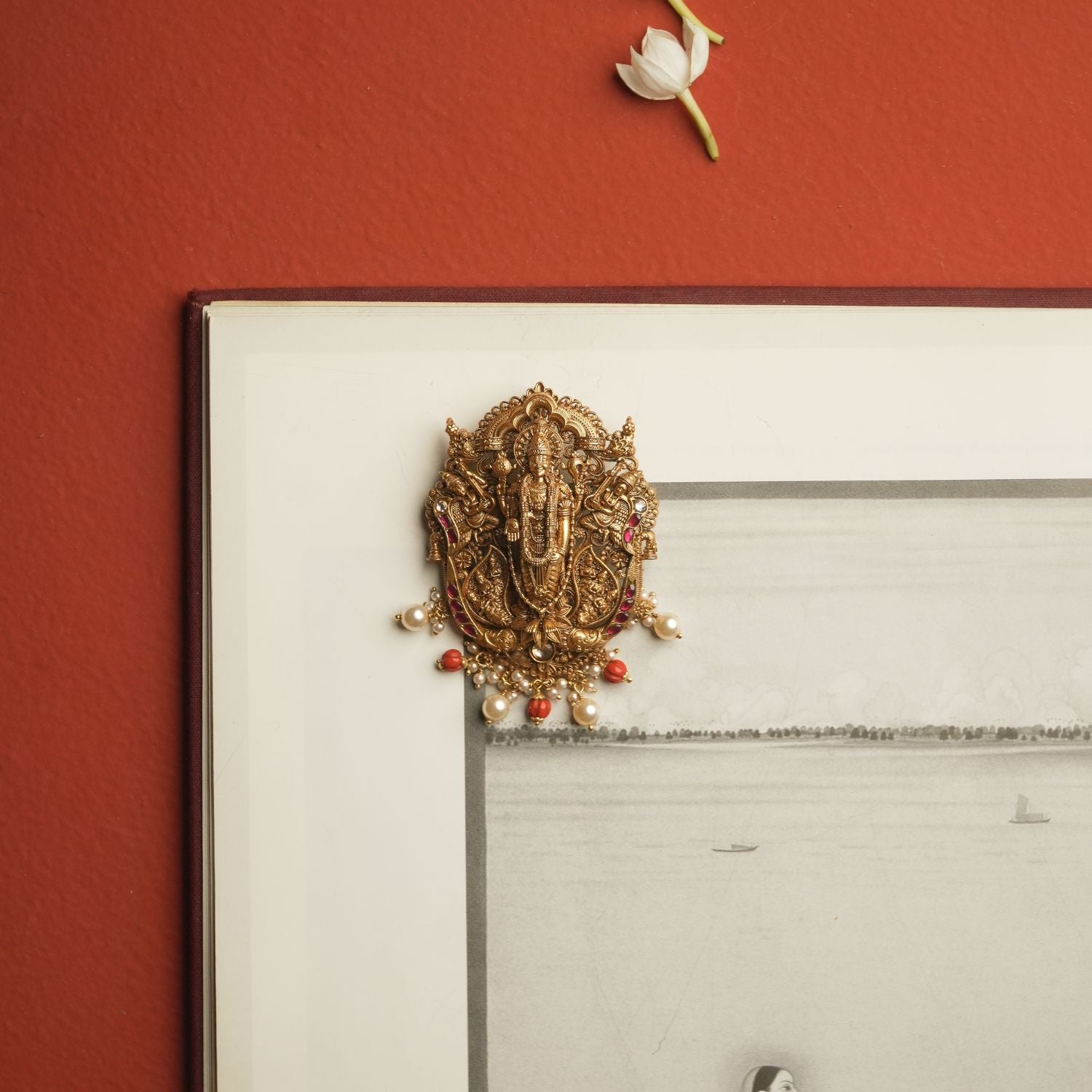 Tulasi pendant, 925 silver