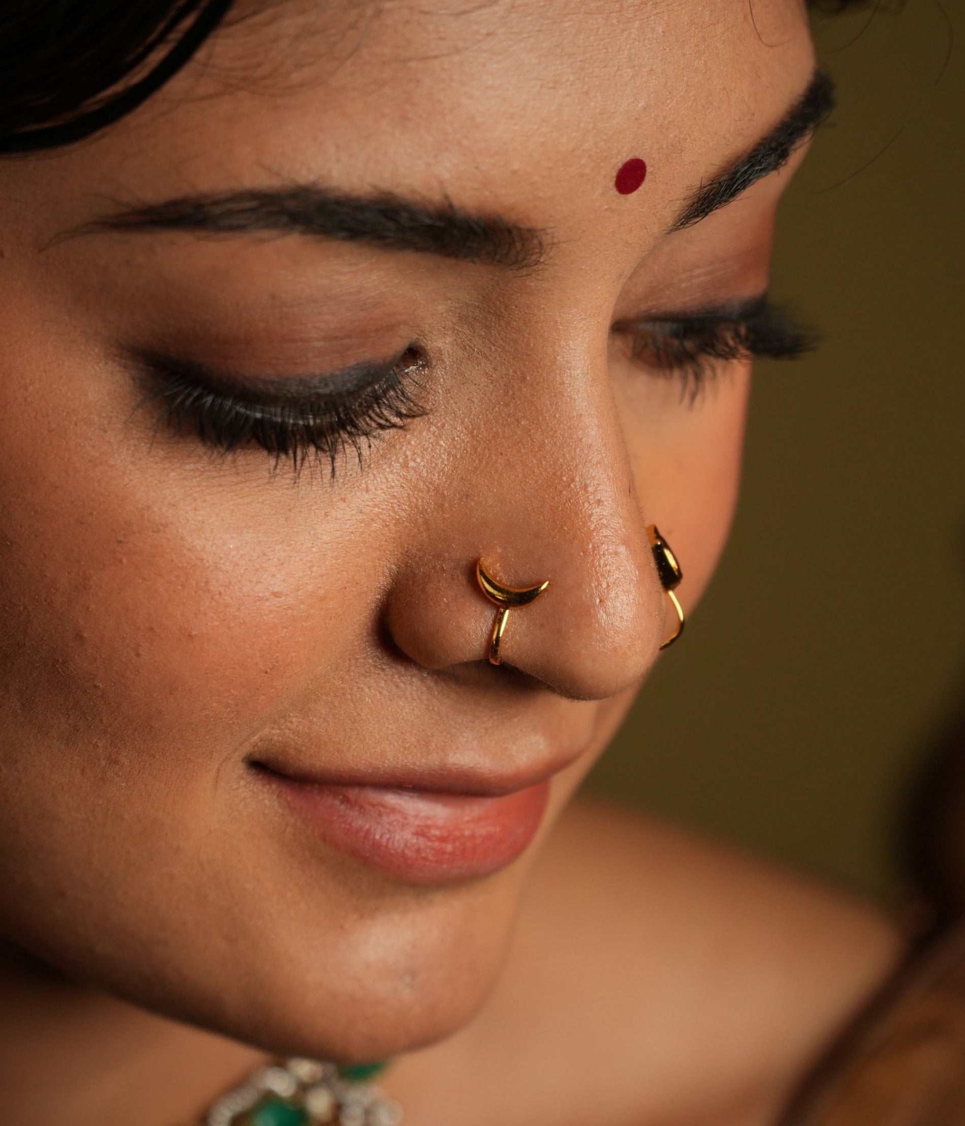 Handmade Sterling Silver Nose Pin – Darsha by DivasMantra