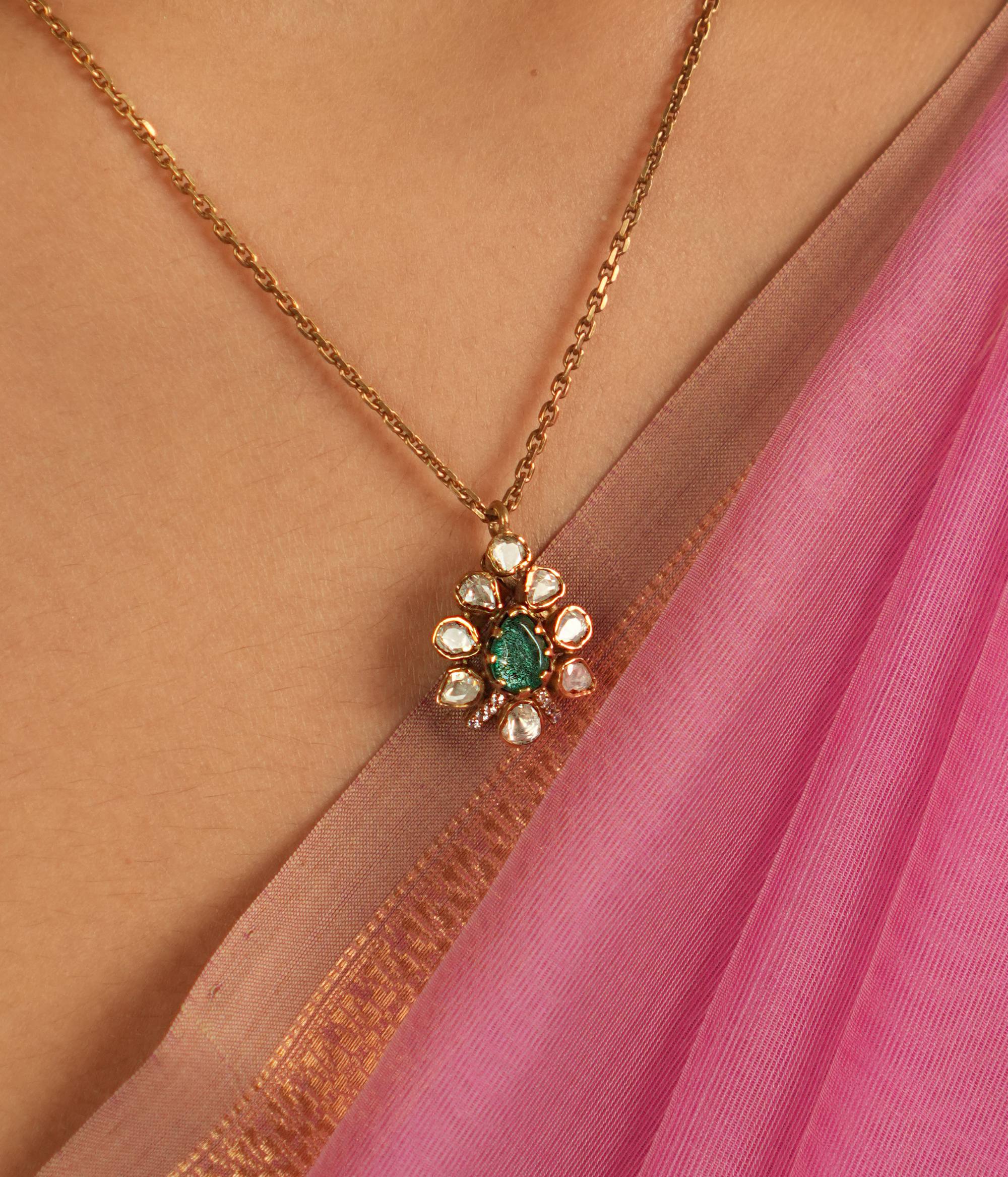 Handmade Antique Gold Plated Silver Chain – Deeptha by DivasMantra