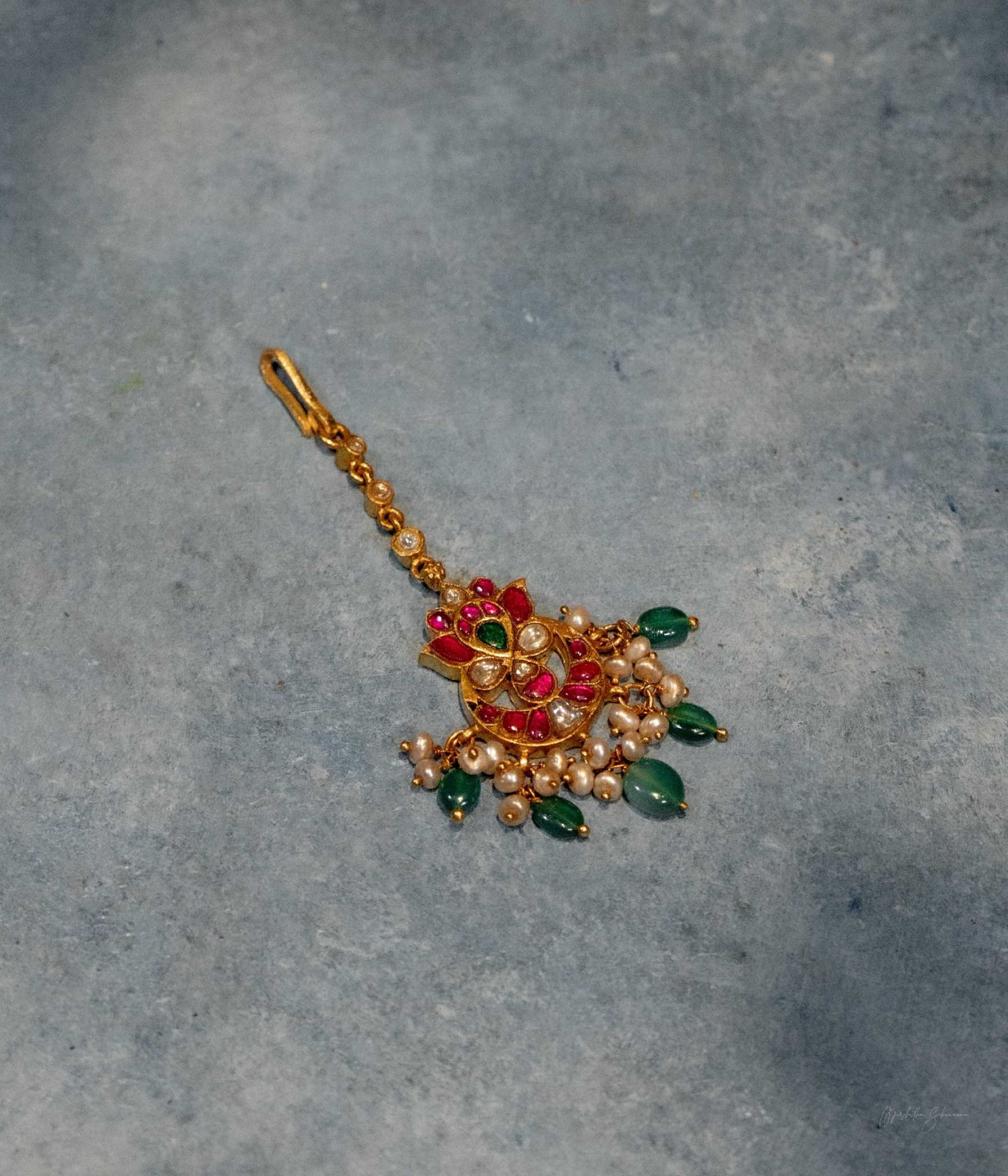 DivasMantra Ednita Kundan Tikka traditional handcrafted jewellery