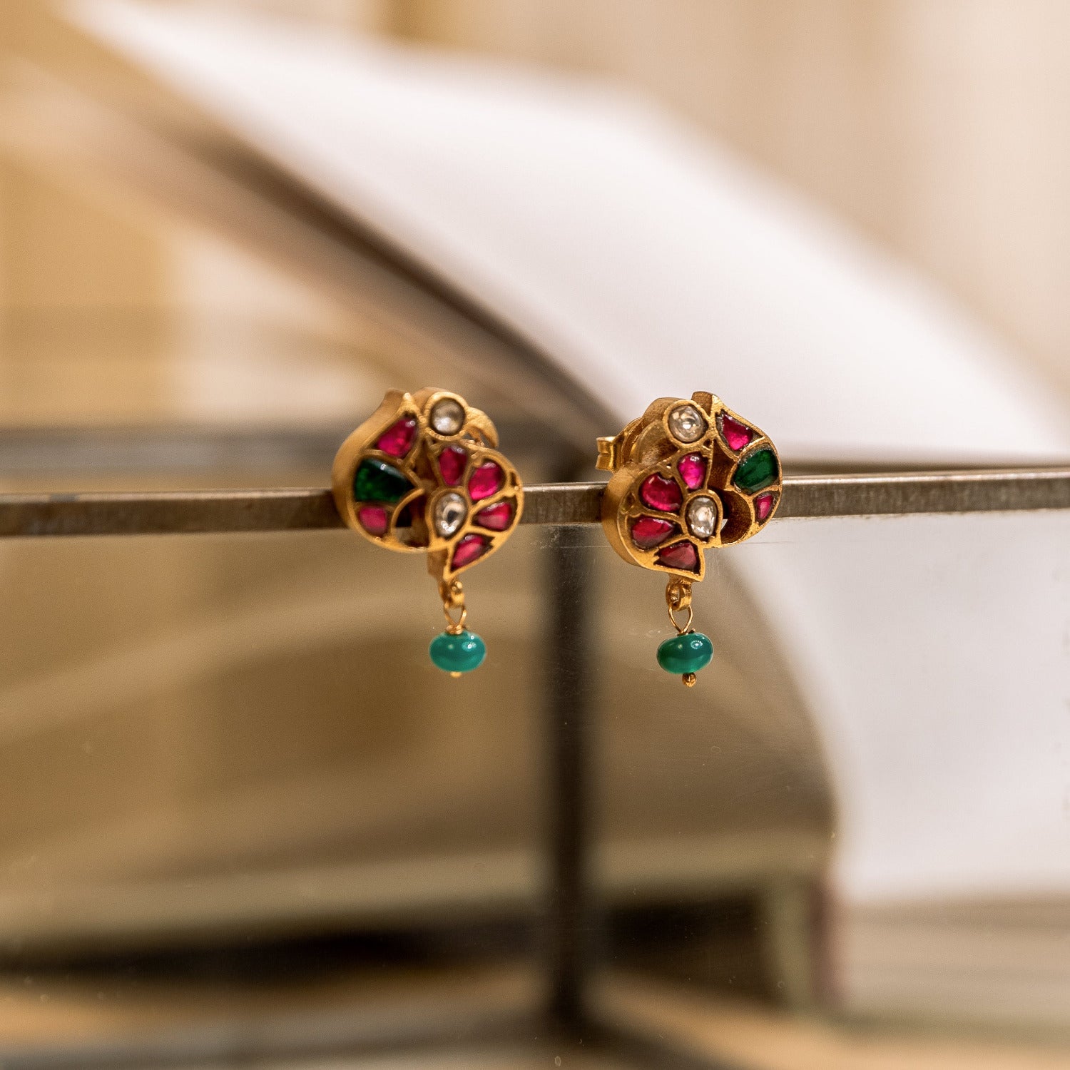Elina Kundan Earrings