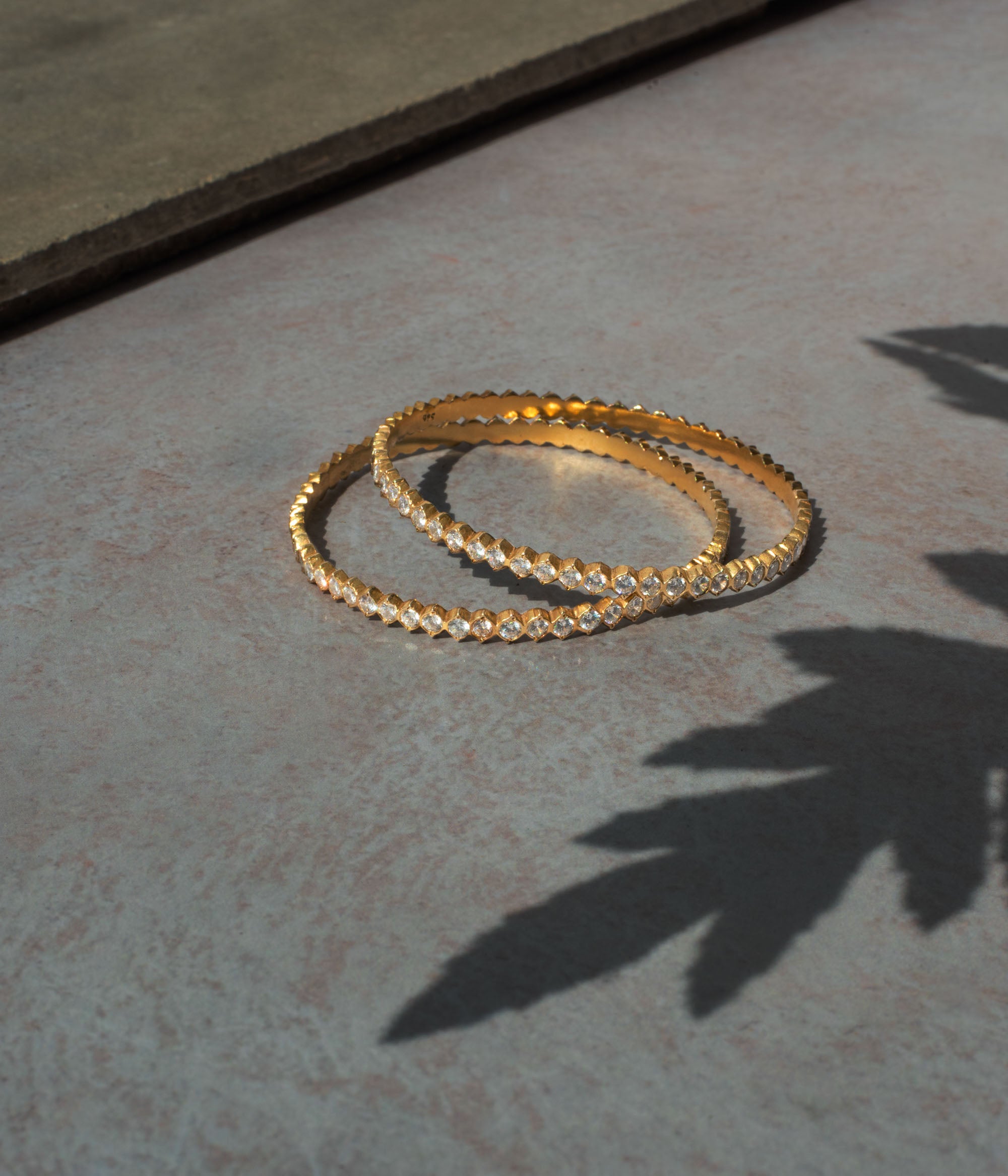 Elegant CZ Stone Bangle Insert Style in Silver Chennai