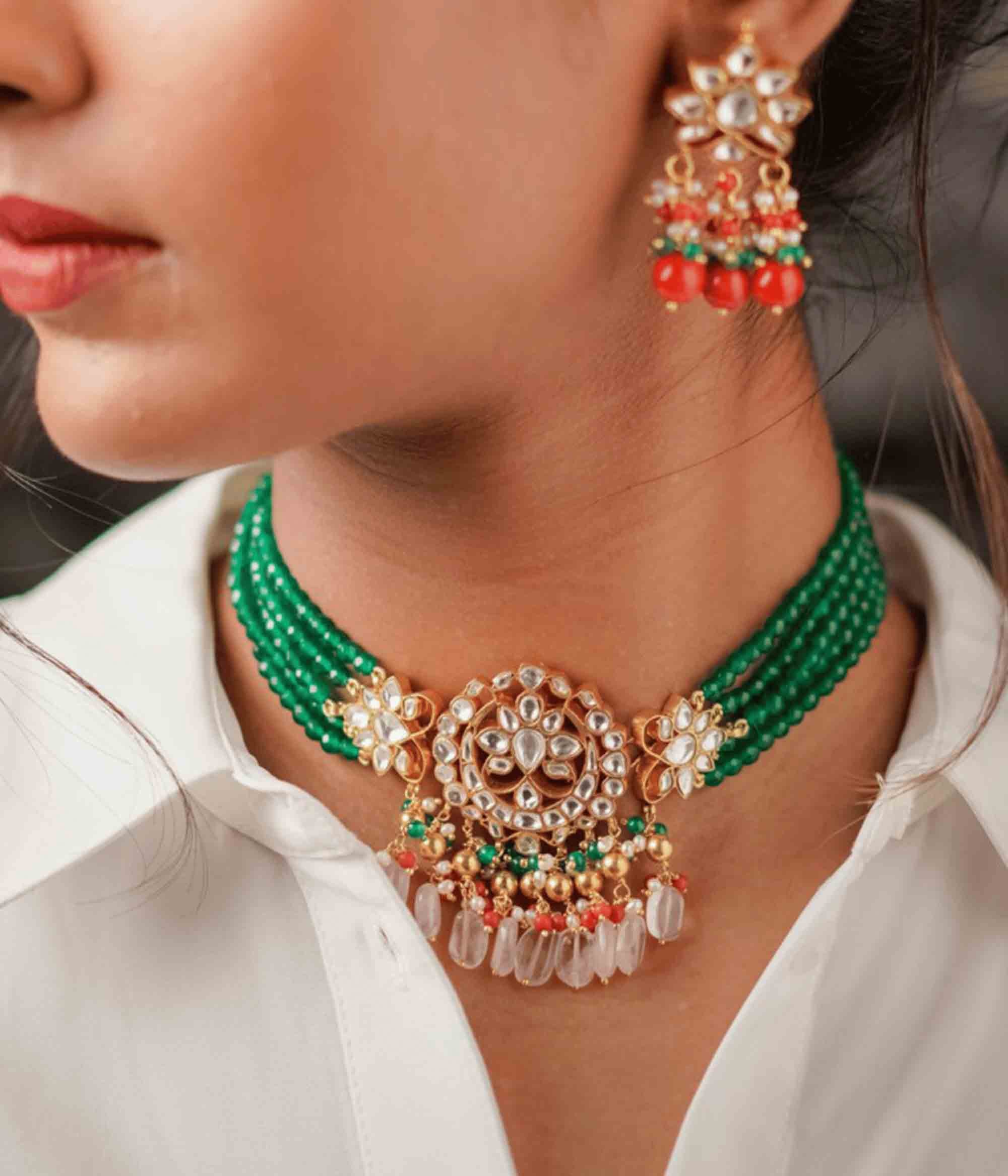 Expressions in Red Choker