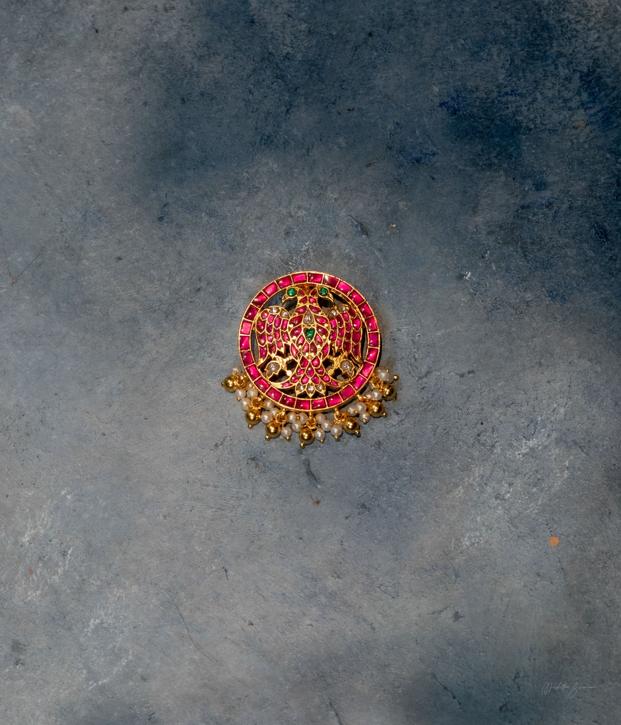 Gandaberunda Kundan Pendant