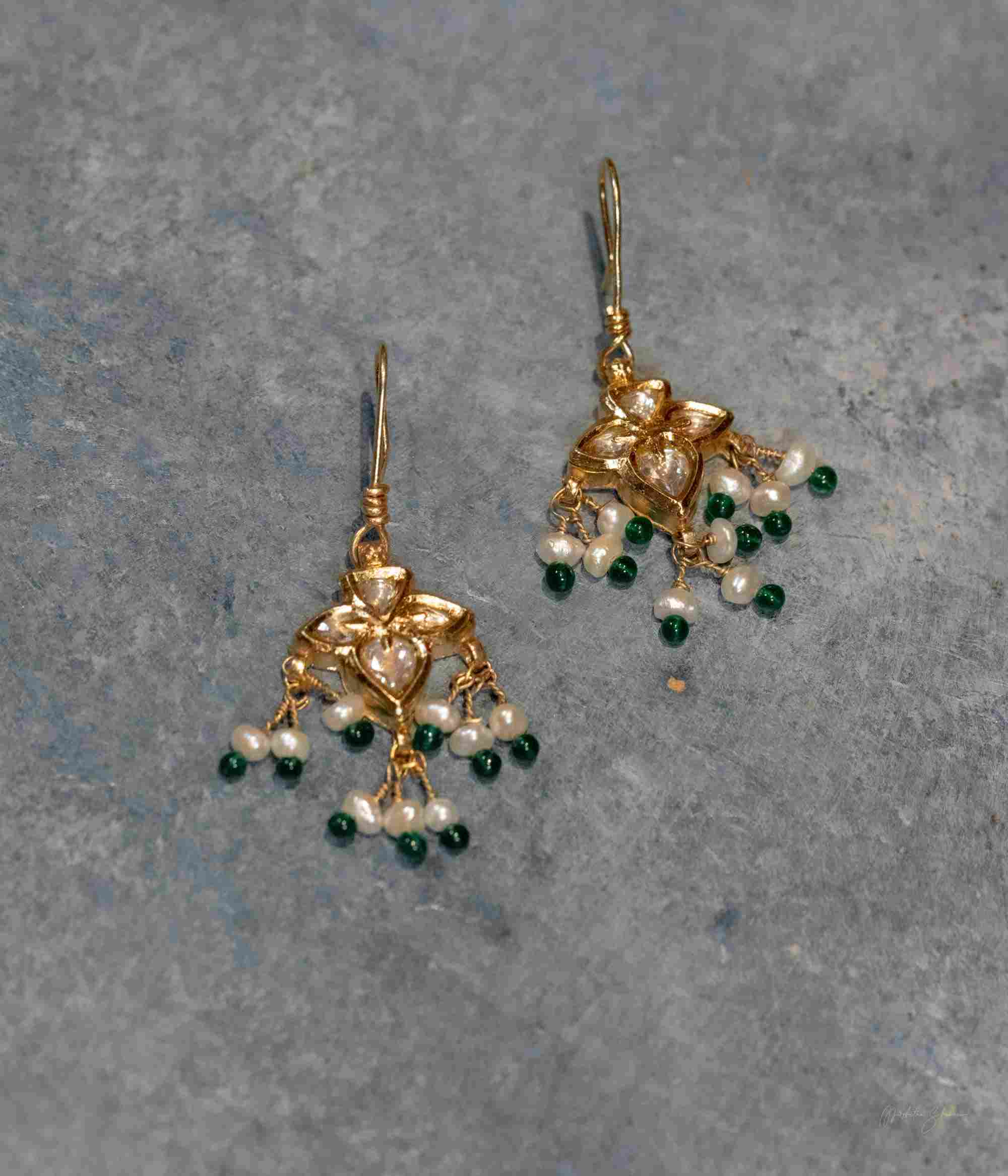 Traditional Silver Earrings with Fish Hook Fastening Chennai