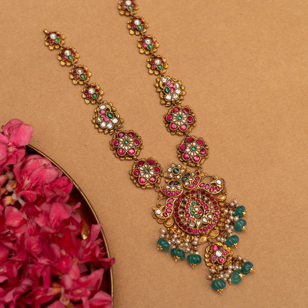 Blossom Radiance Peacock Necklace