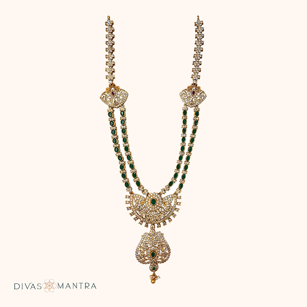 92.5 Sterling Silver Kahtaa Stone Necklace Gold Plated