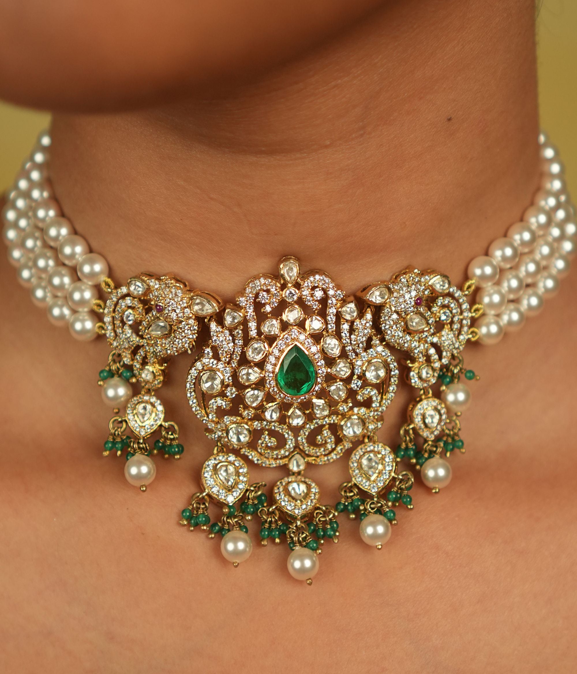 Handcrafted Victorian Finish Necklace DivasMantra