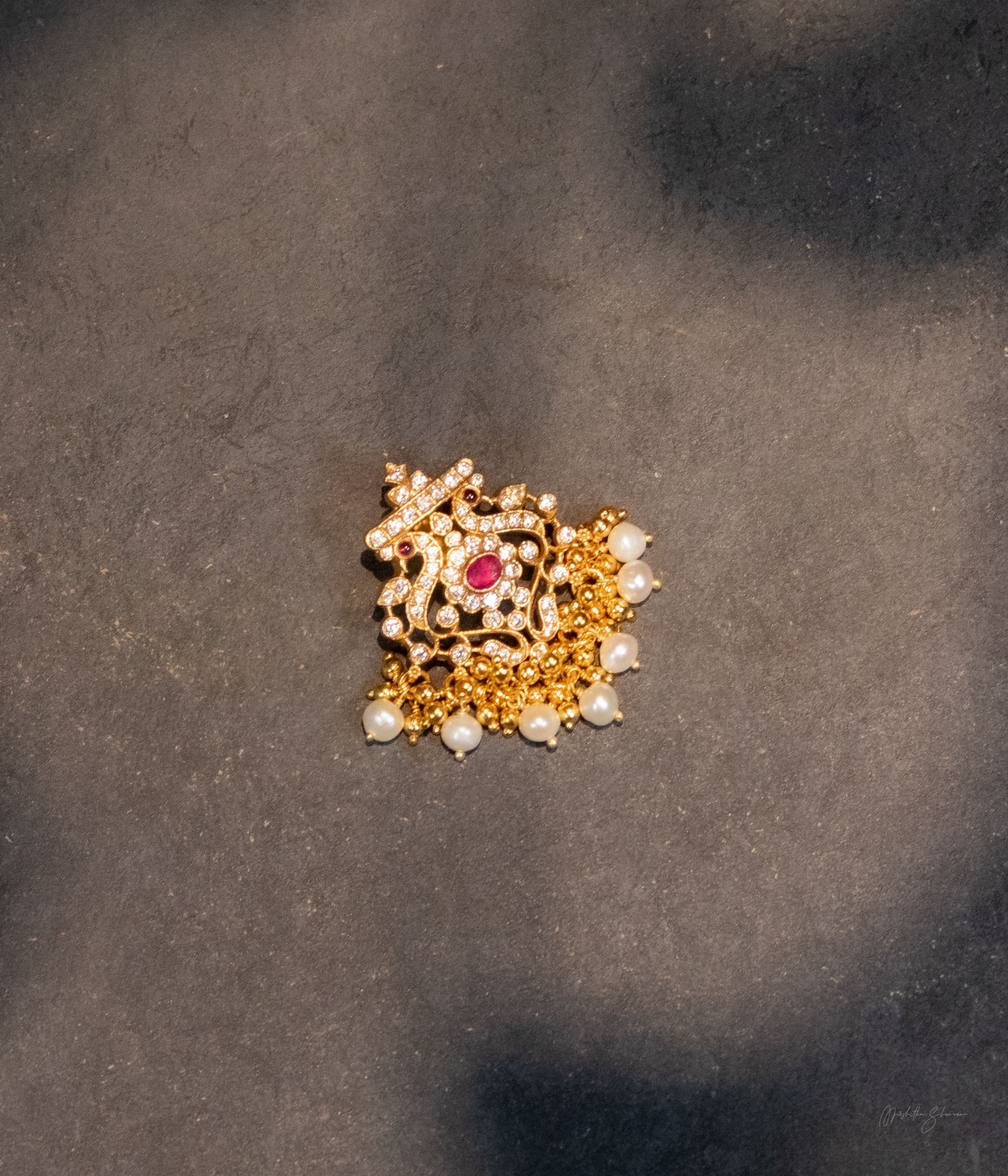 92.5 Sterling Silver Kokila Pendant Gold Plated