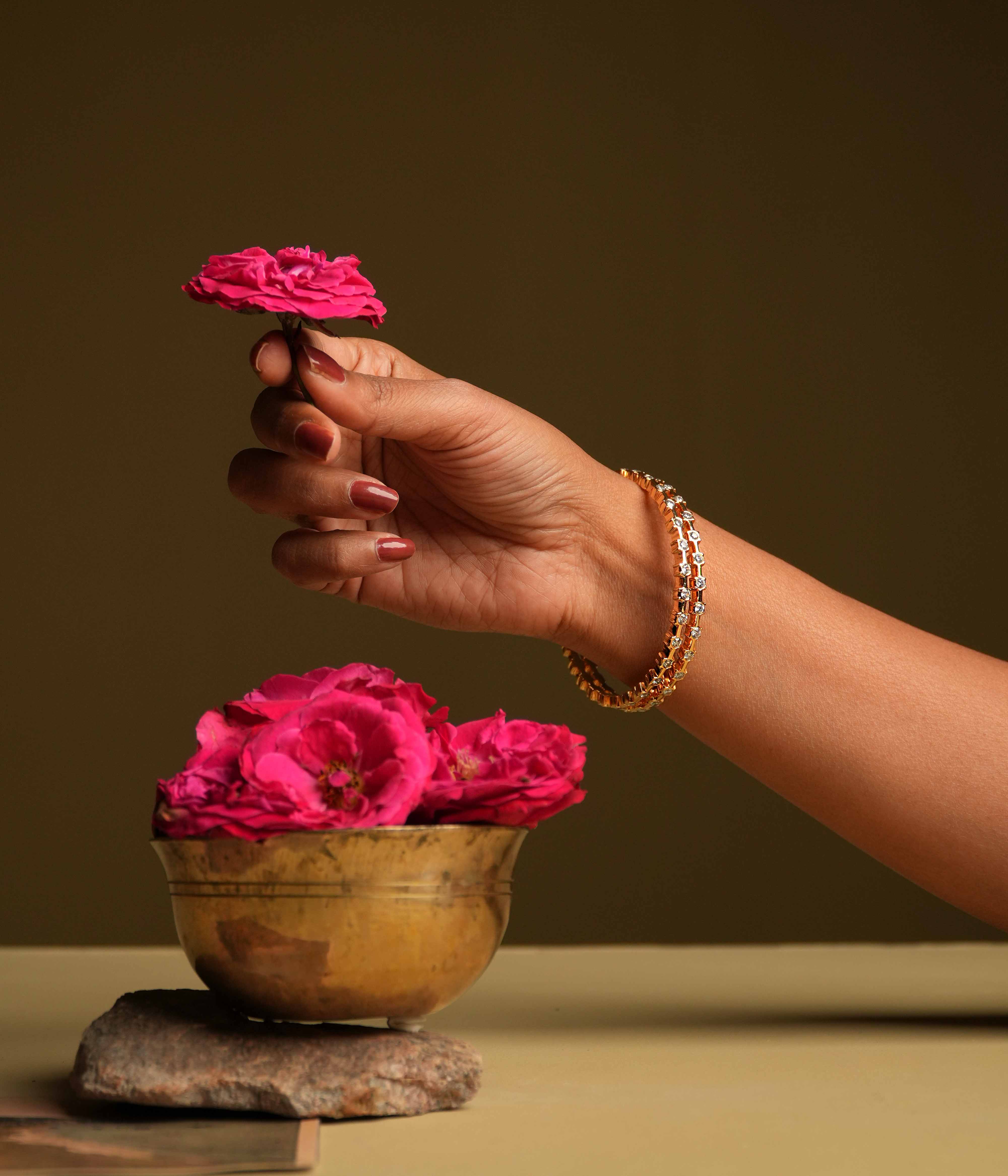 Traditional silver bangles for bridal and festive wear Chennai