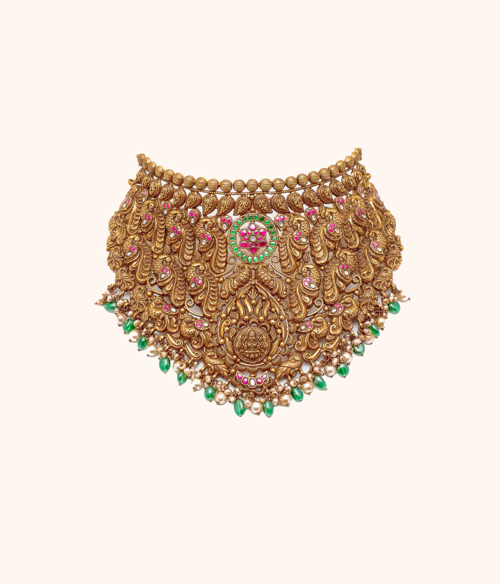 Leva Deep Nakshi Temple Choker