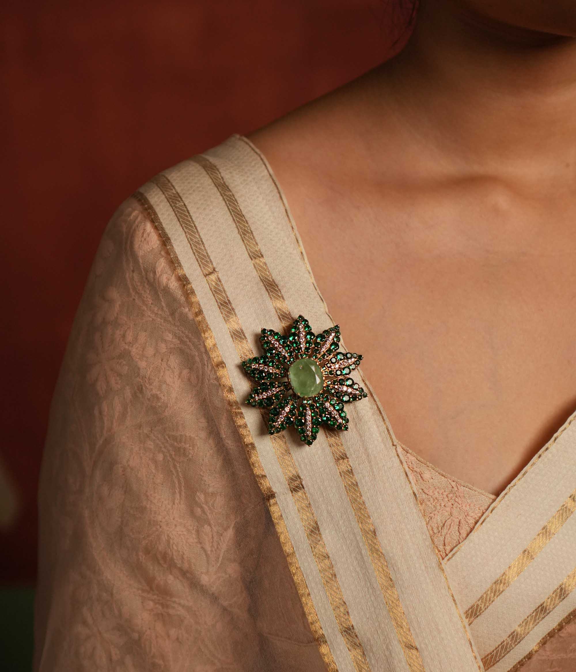 Antique Style Madelyn Brooch Sterling Silver by DivasMantra