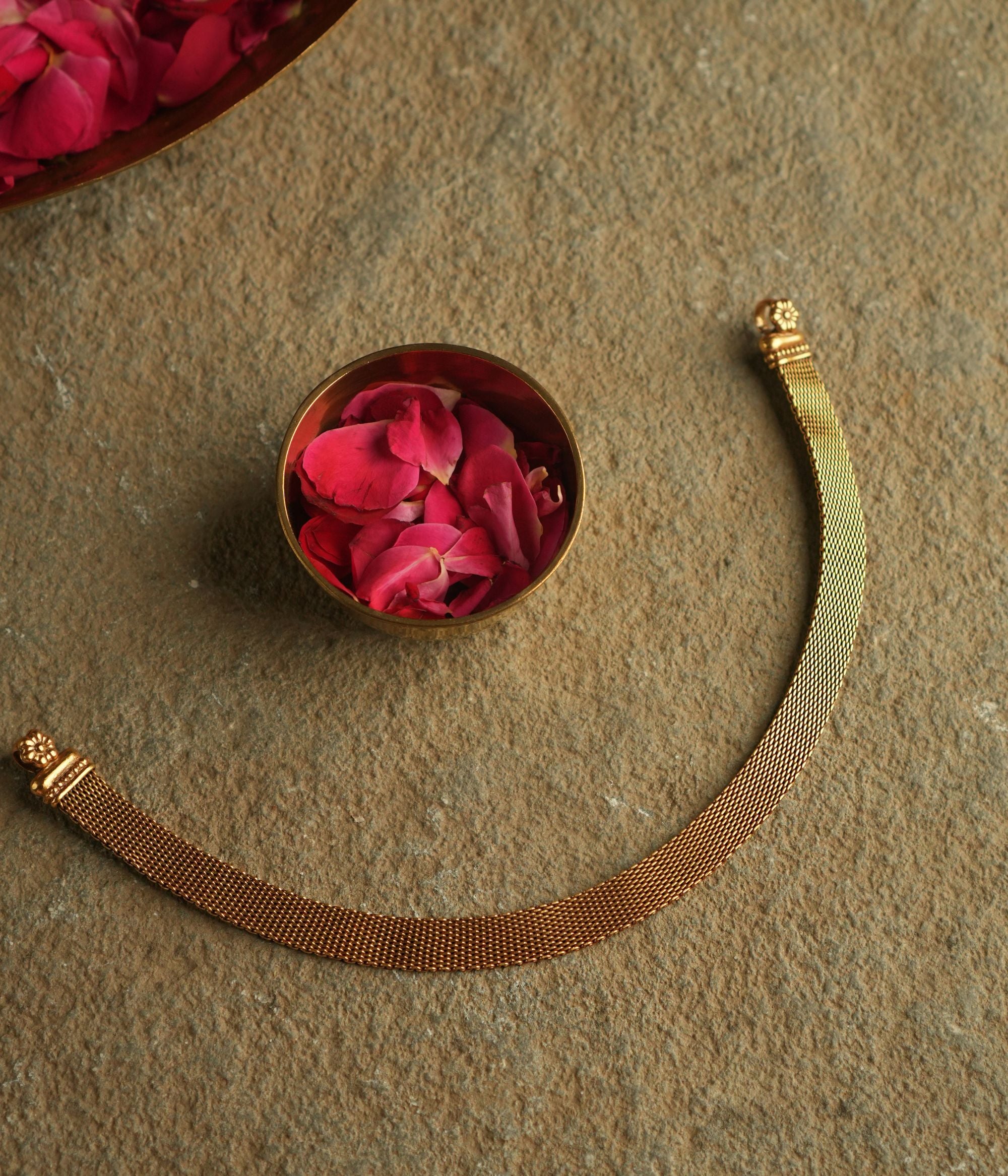 Handmade 92.5 Silver Necklace Gold Plated Malavika Necklace