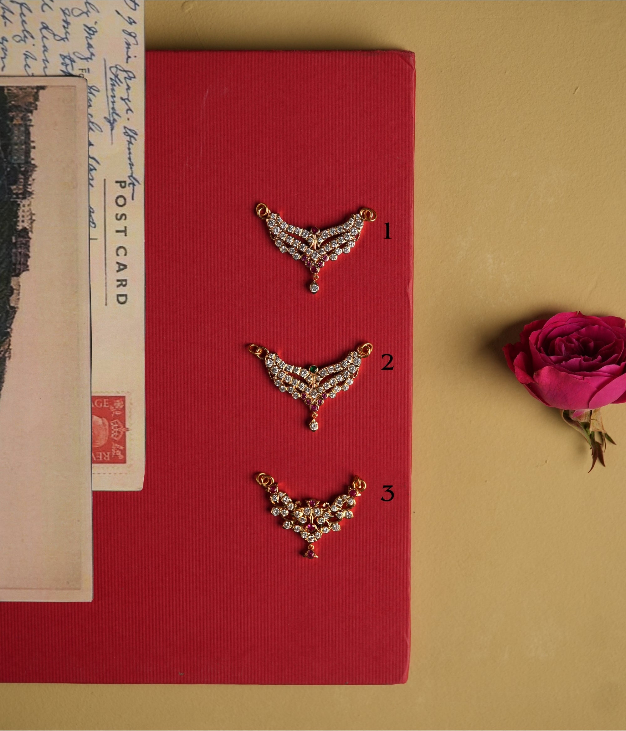 Traditional Mangalsutra Pendants adorned with moissanite, blending vintage artistry and timeless love.