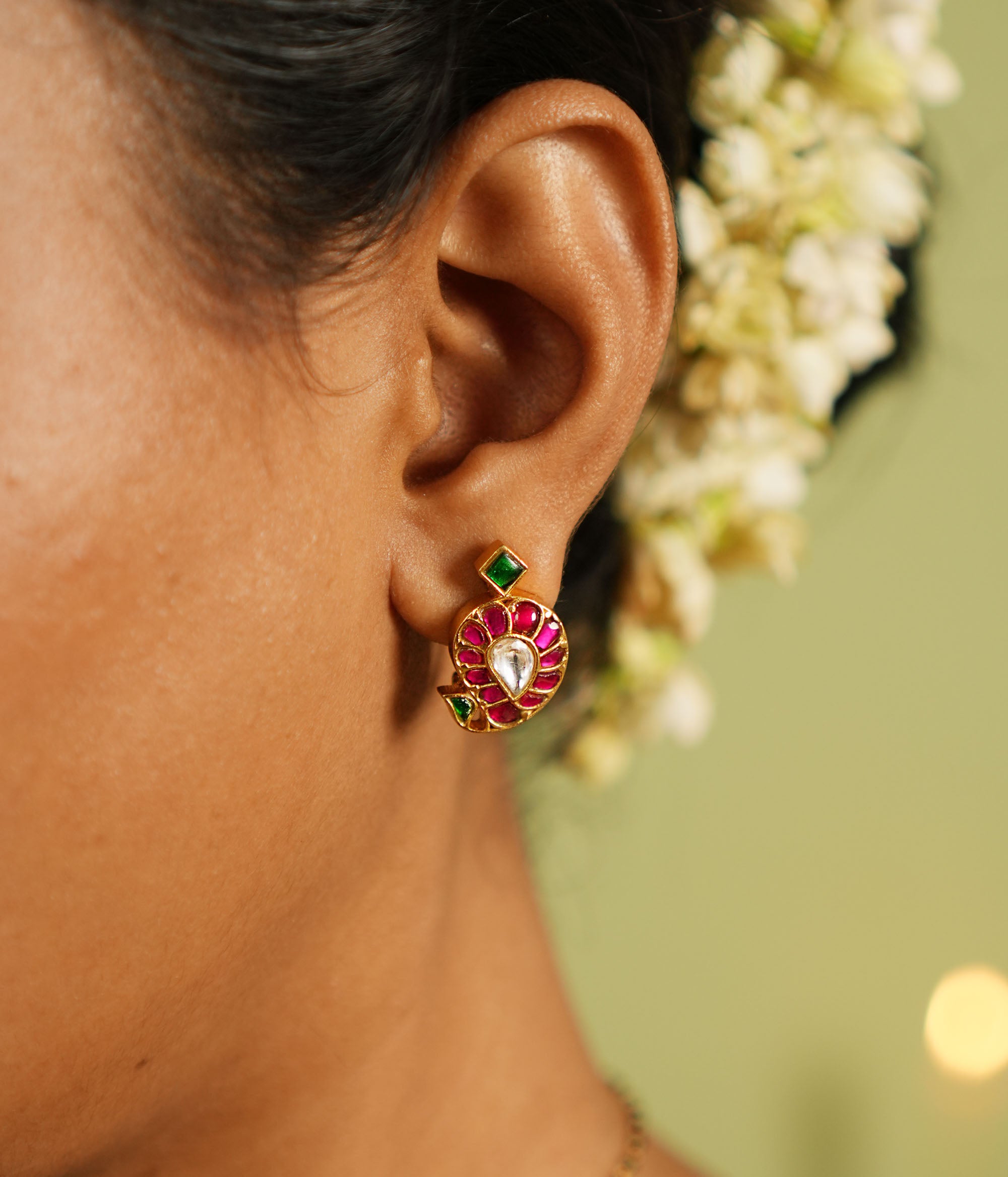 Mayil Patt Earring