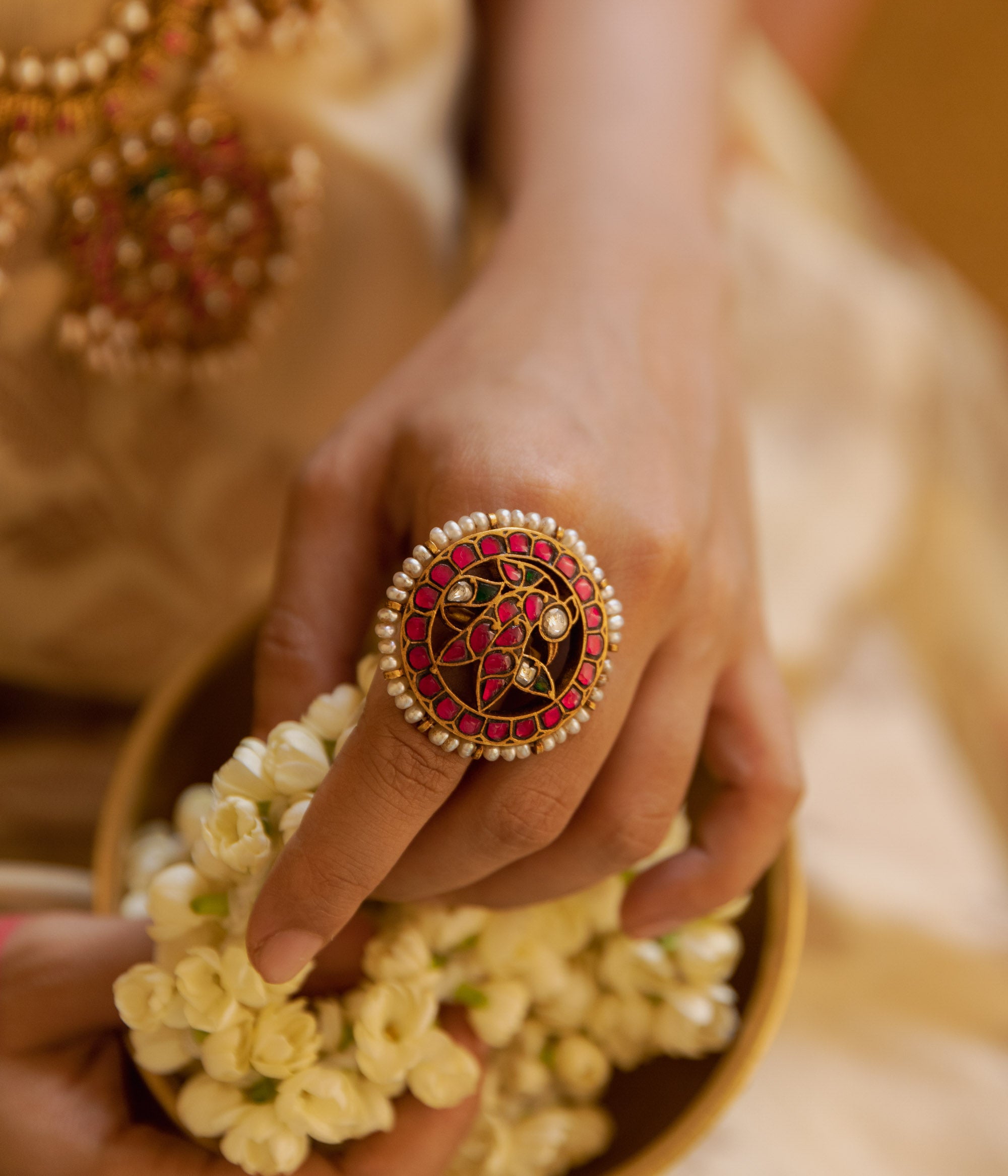 Mayuri Peacock Inspired Ring