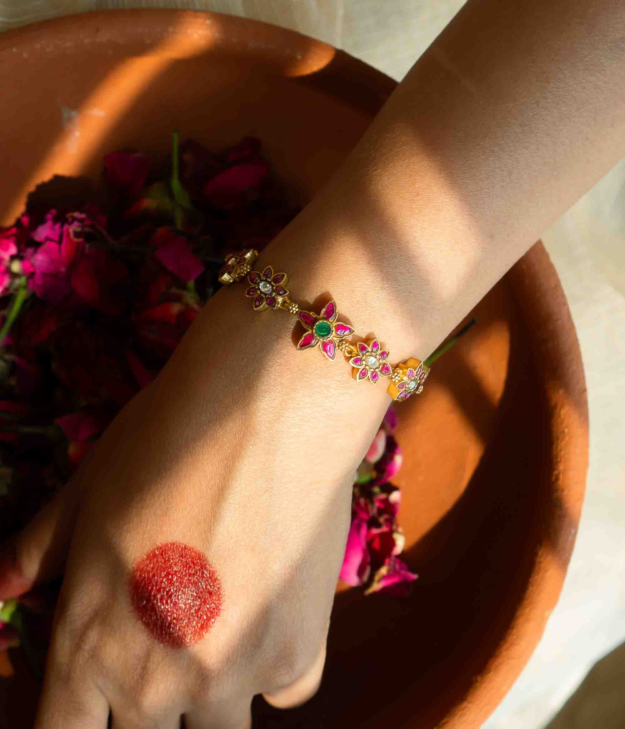 Meena Kundan Bracelet