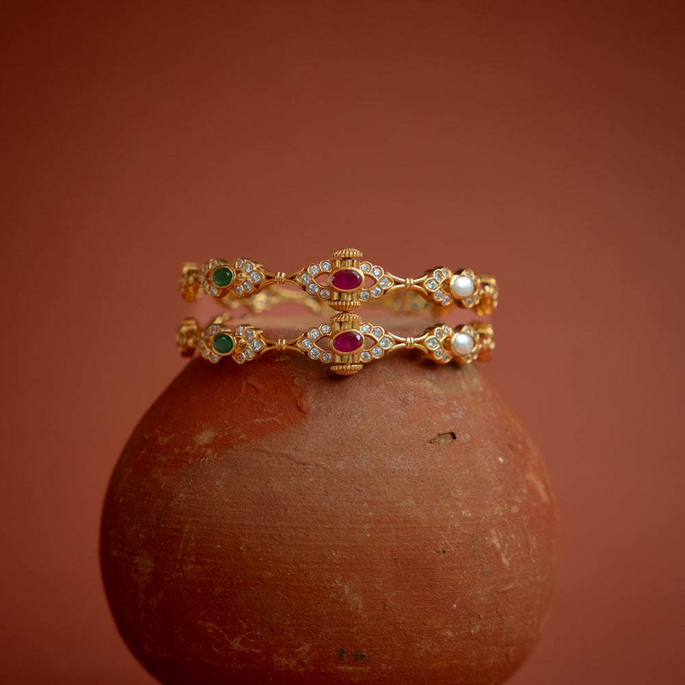Navaratna circle energy bangle