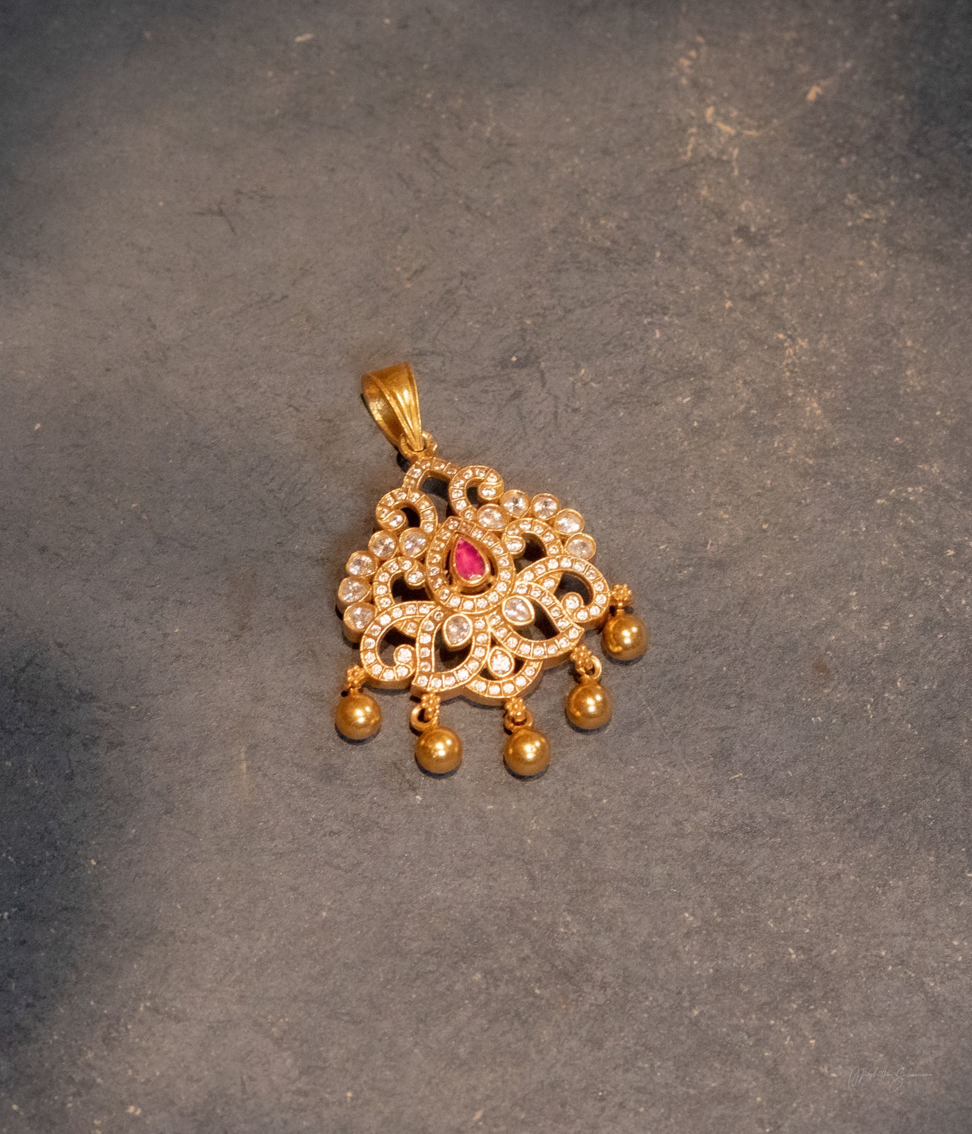 92.5 Sterling Silver Narani Pendant Gold Plated