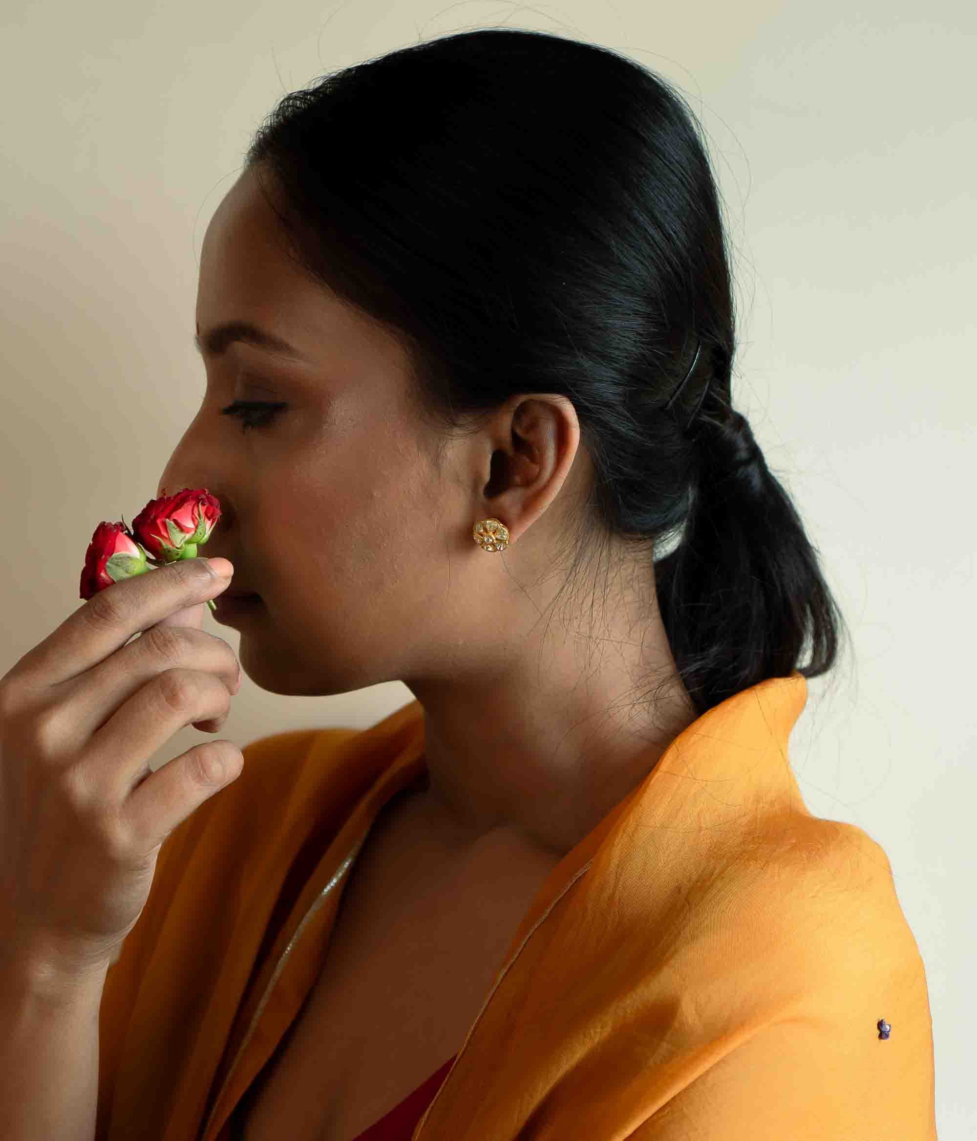 Vintage inspired silver earrings for women Chennai