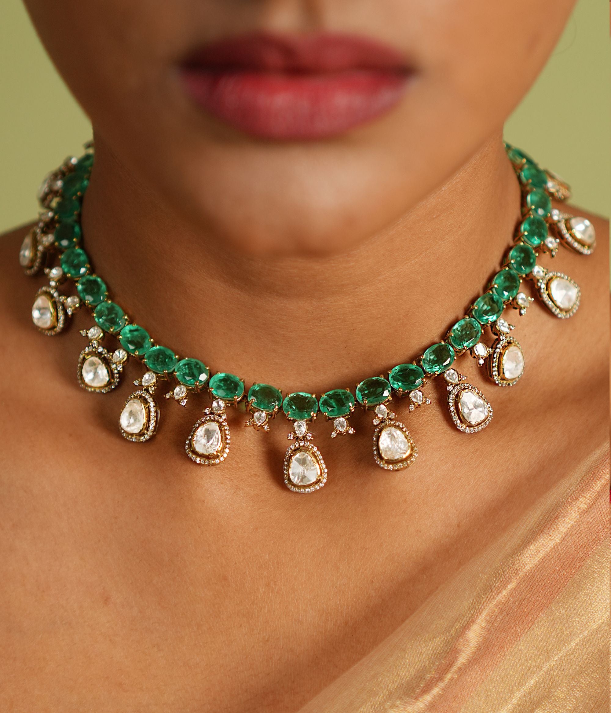 Handmade Silver Navratna Bangle with Multi-Color Stones