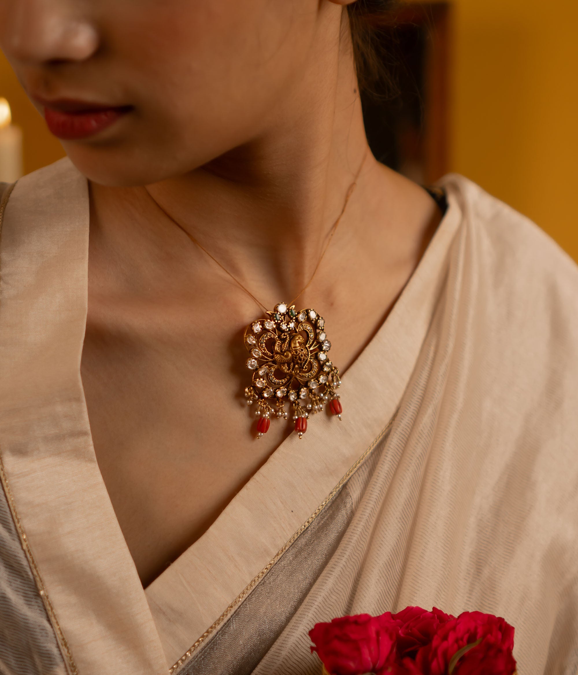 Oni Coral Pendant