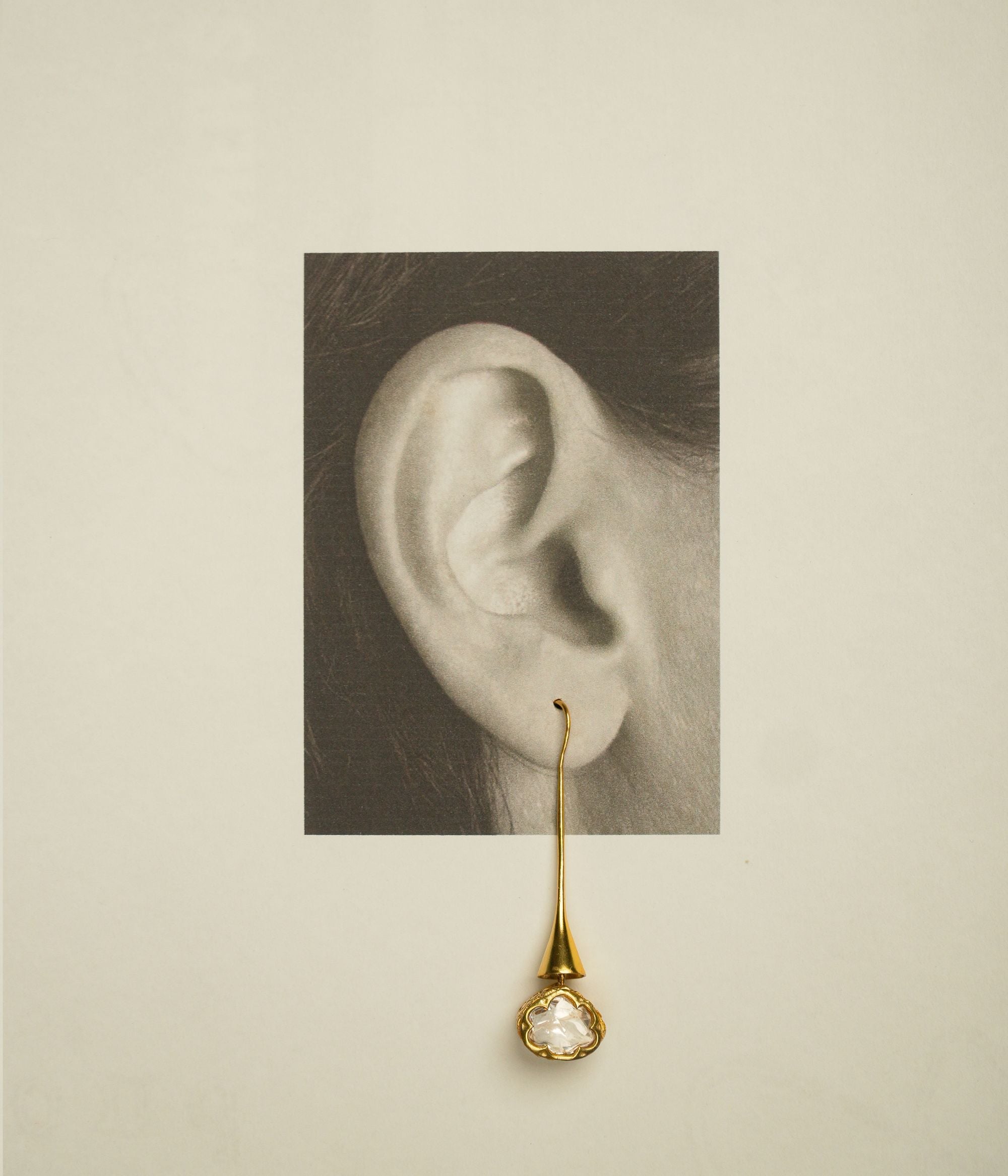 Elegant Moissanite Earrings Gold Plated Silver Handmade Jewelry