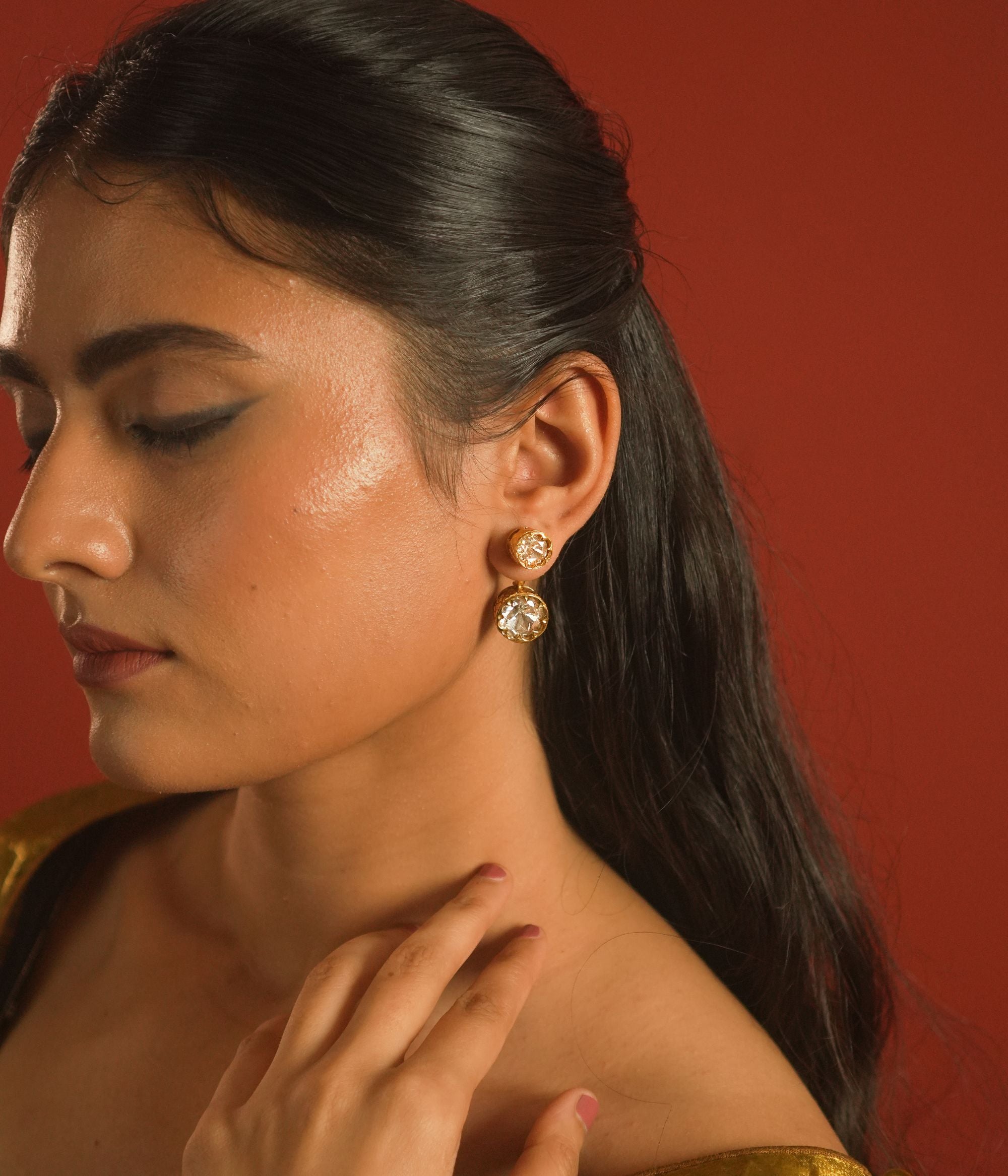 Kanya Earrings, 925 silver