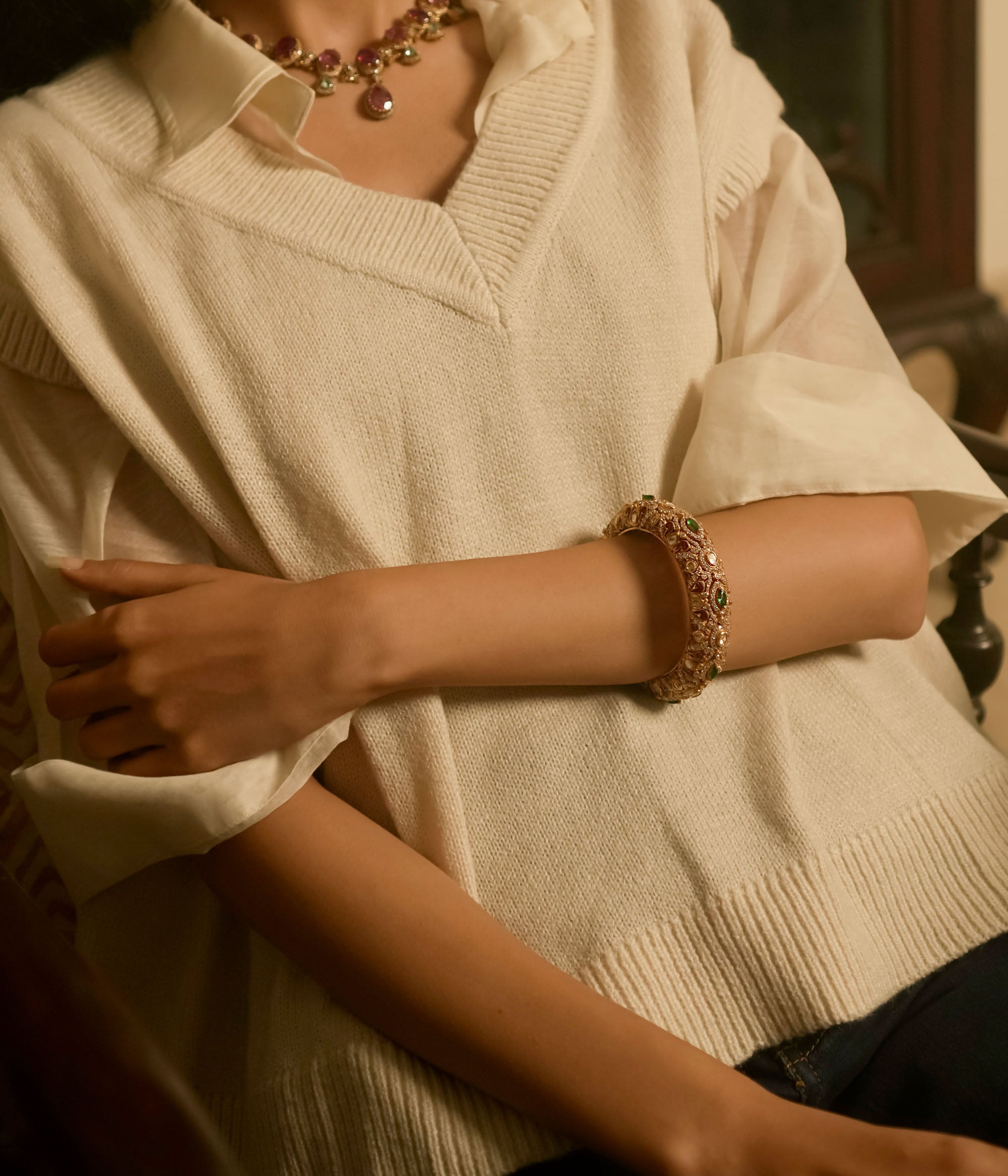 Corena Bangle - fantasy jewelry with elegance and charm, perfect for royal and magical moments.