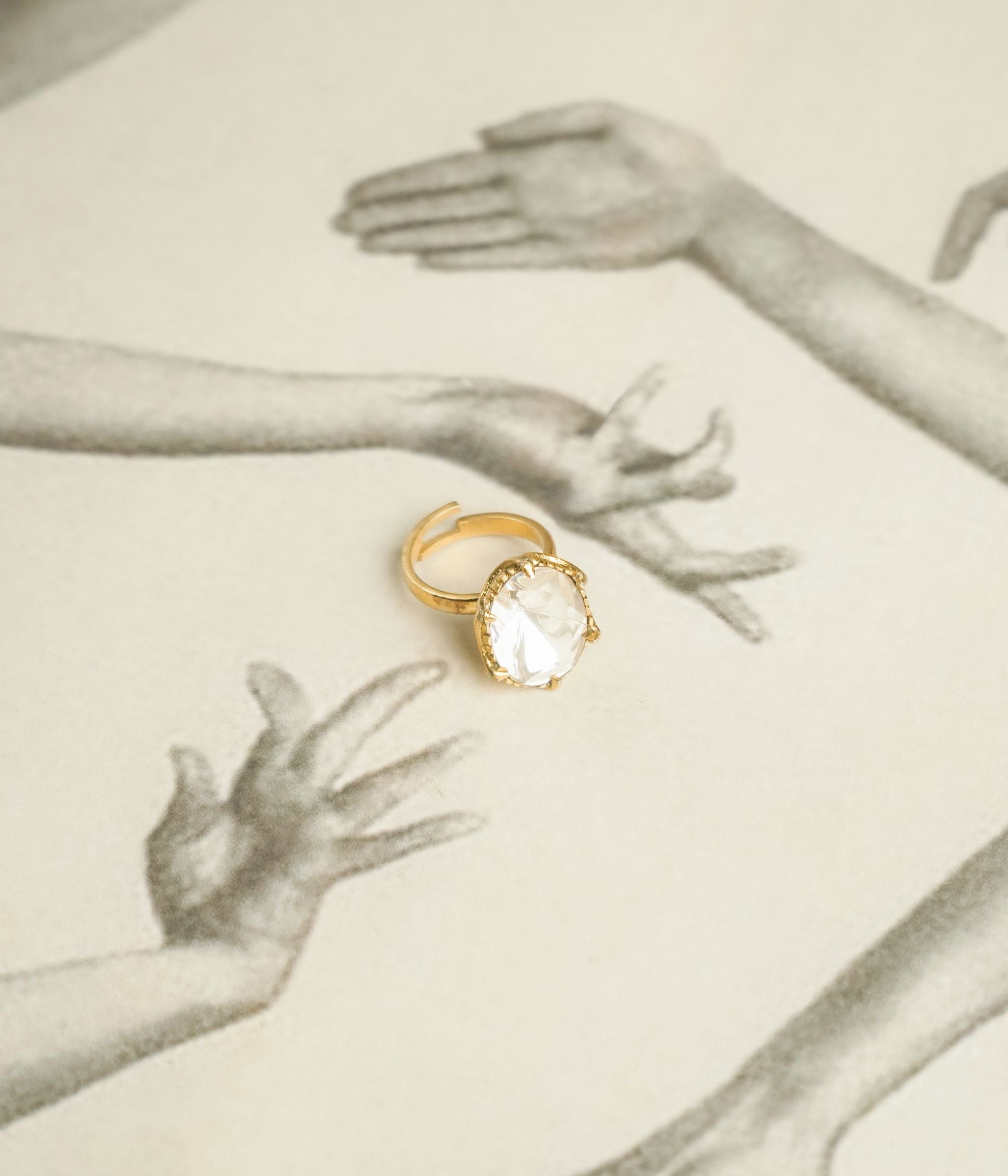 POLKI 925 SILVER RING