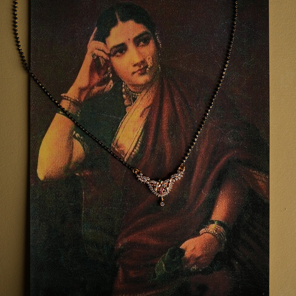 Papia silver mangalsutra in 92.5 sterling silver Chennai