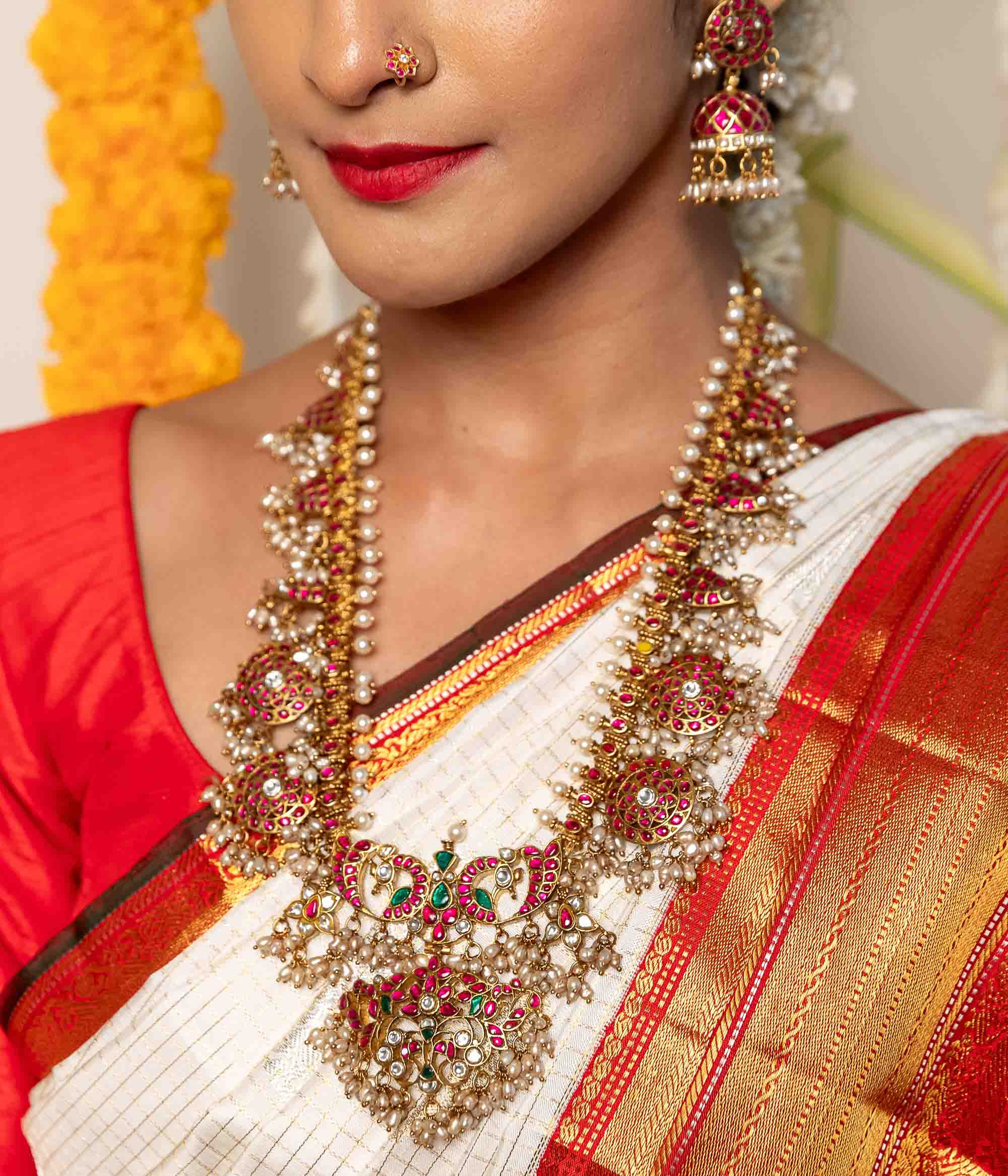 Peafowl Kundan Necklace