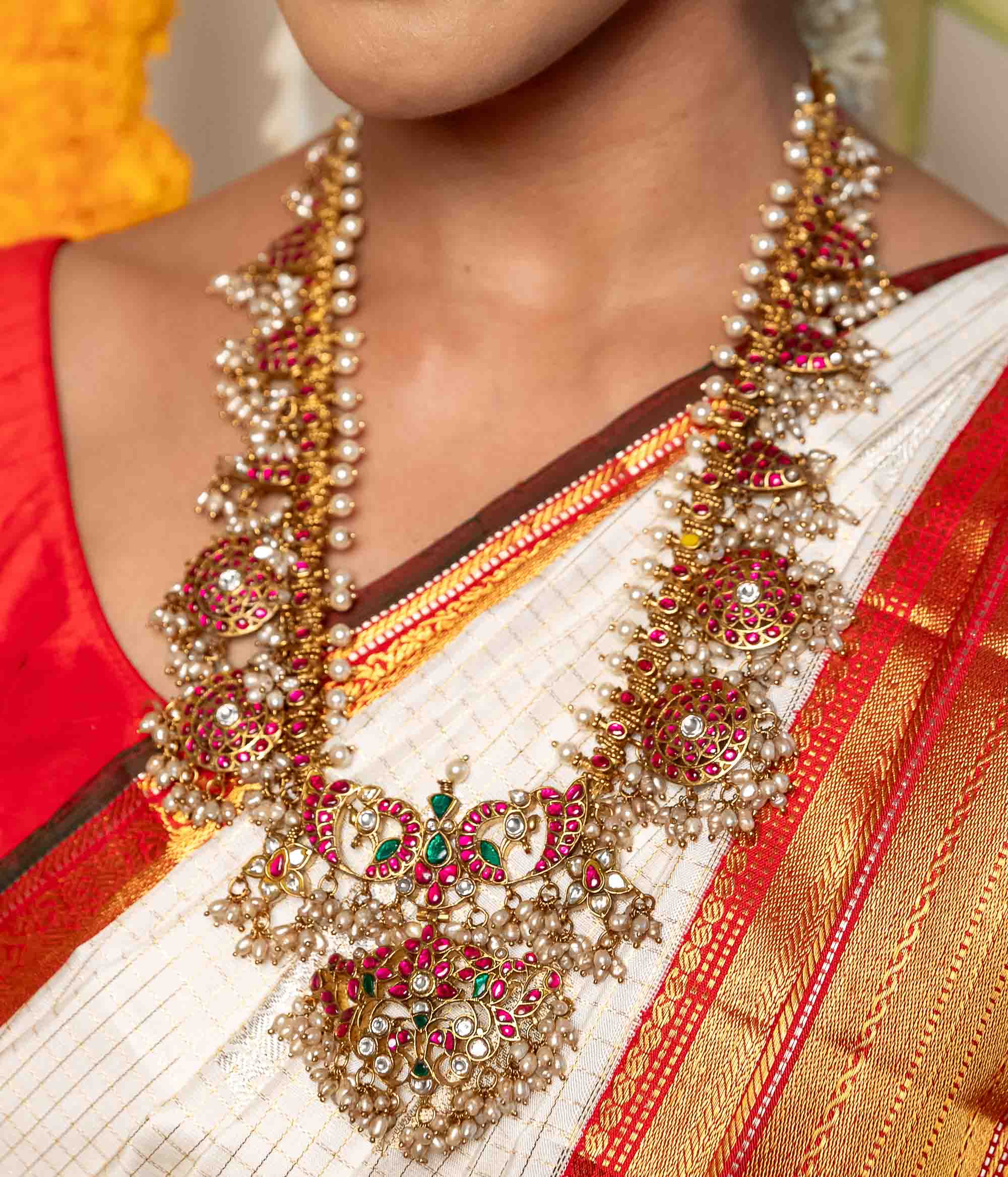 Peafowl Kundan Necklace