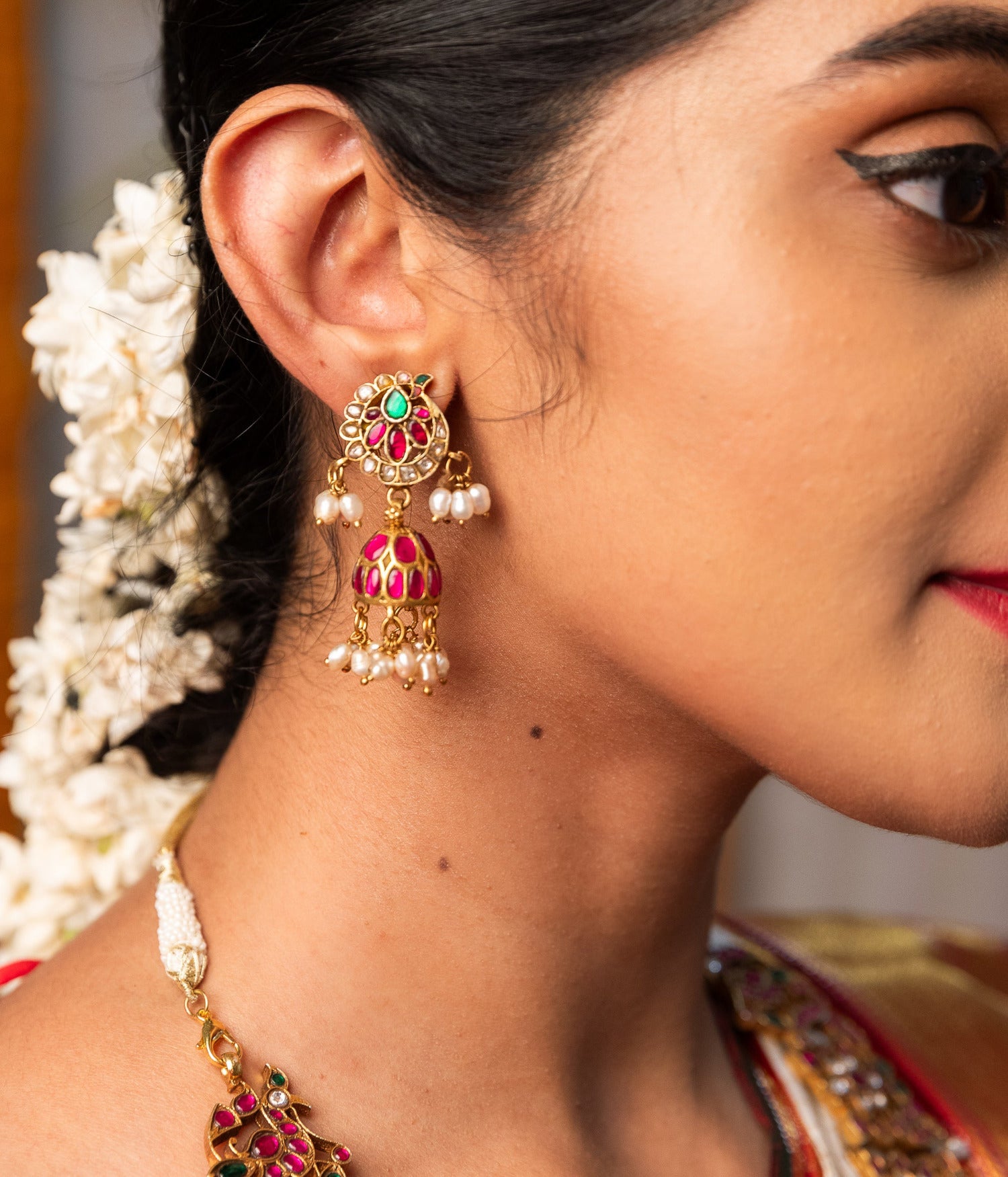 Prathapa Kundan Earring