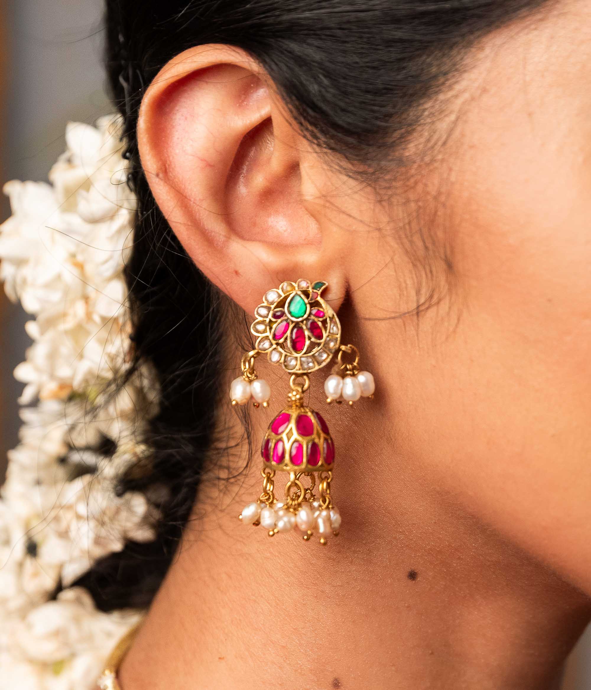 Prathapa Kundan Earring