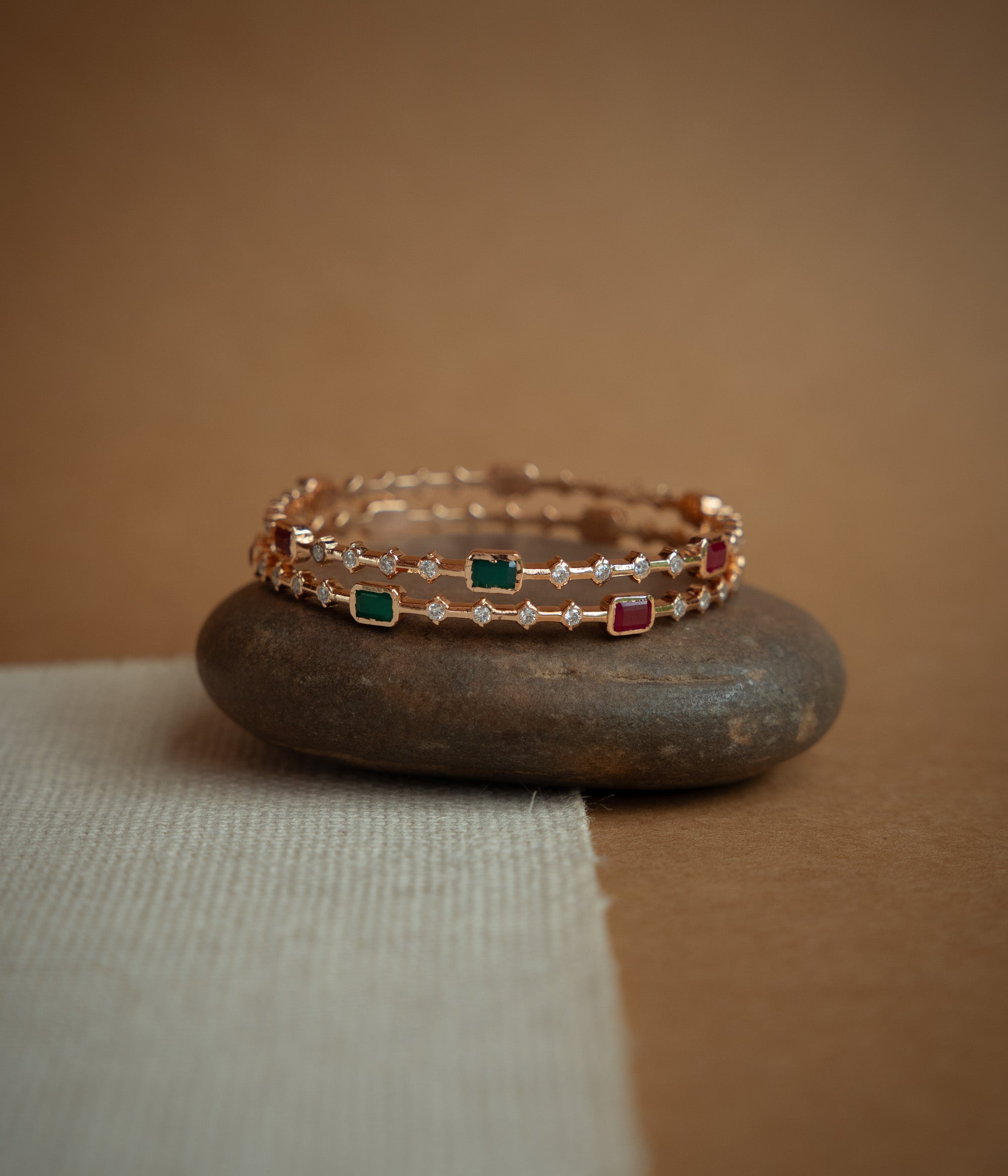 Polki and Swarovski bangle, luxe design