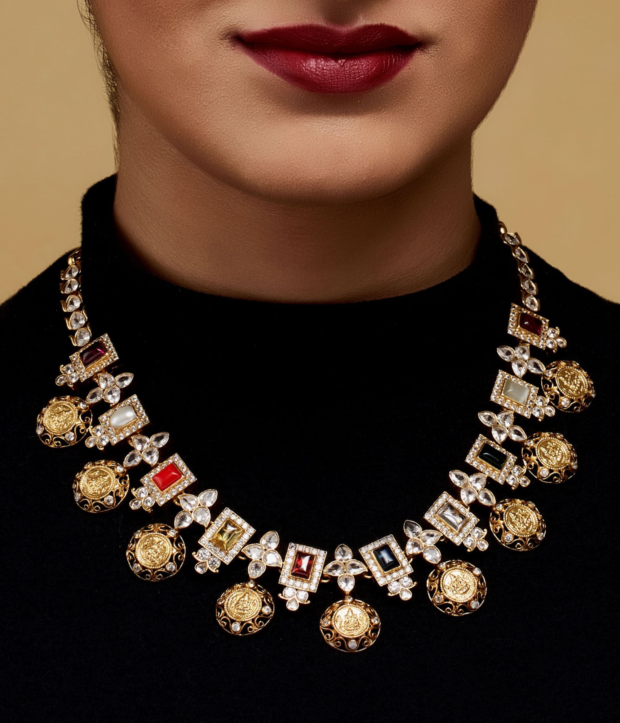 Rema Navratna Necklace