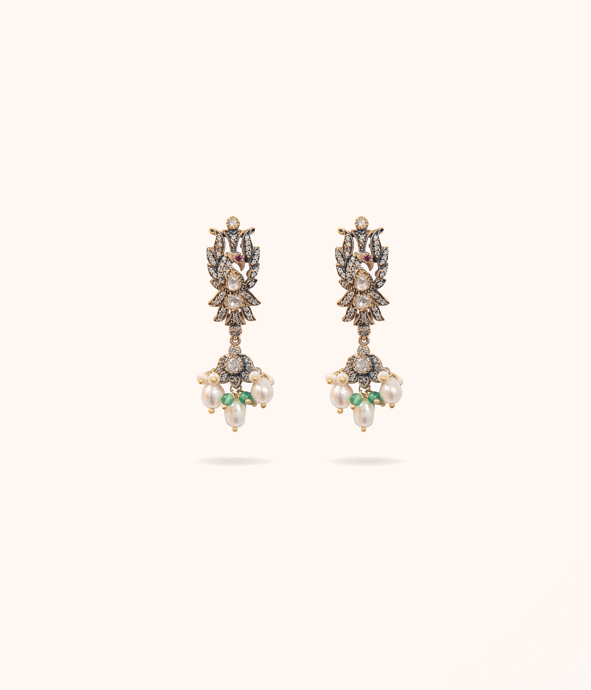 Rhea Moissanite Victorian Earrings